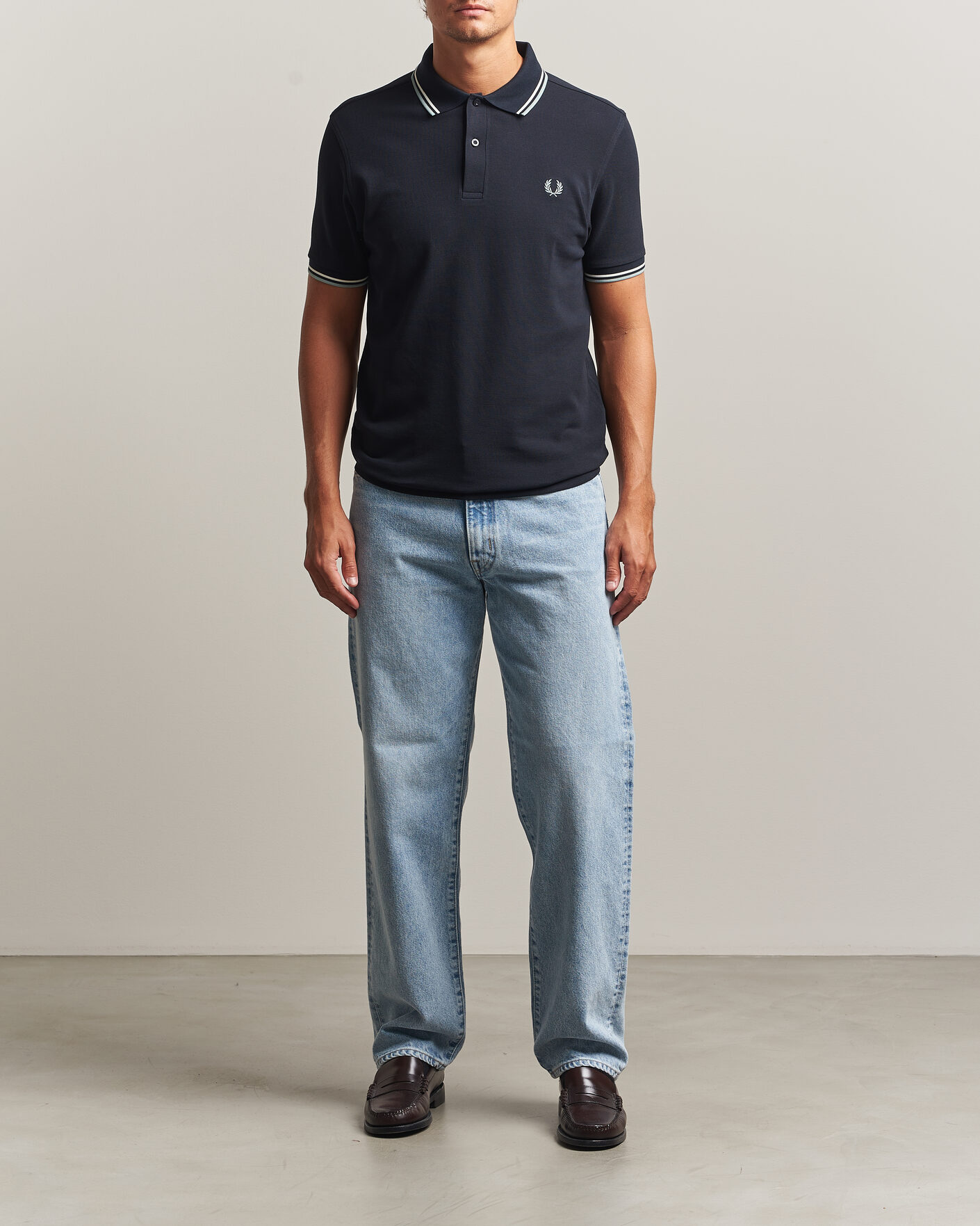 Herre | Polotrøjer | Fred Perry | Twin Tipped Polo Shirt Navy