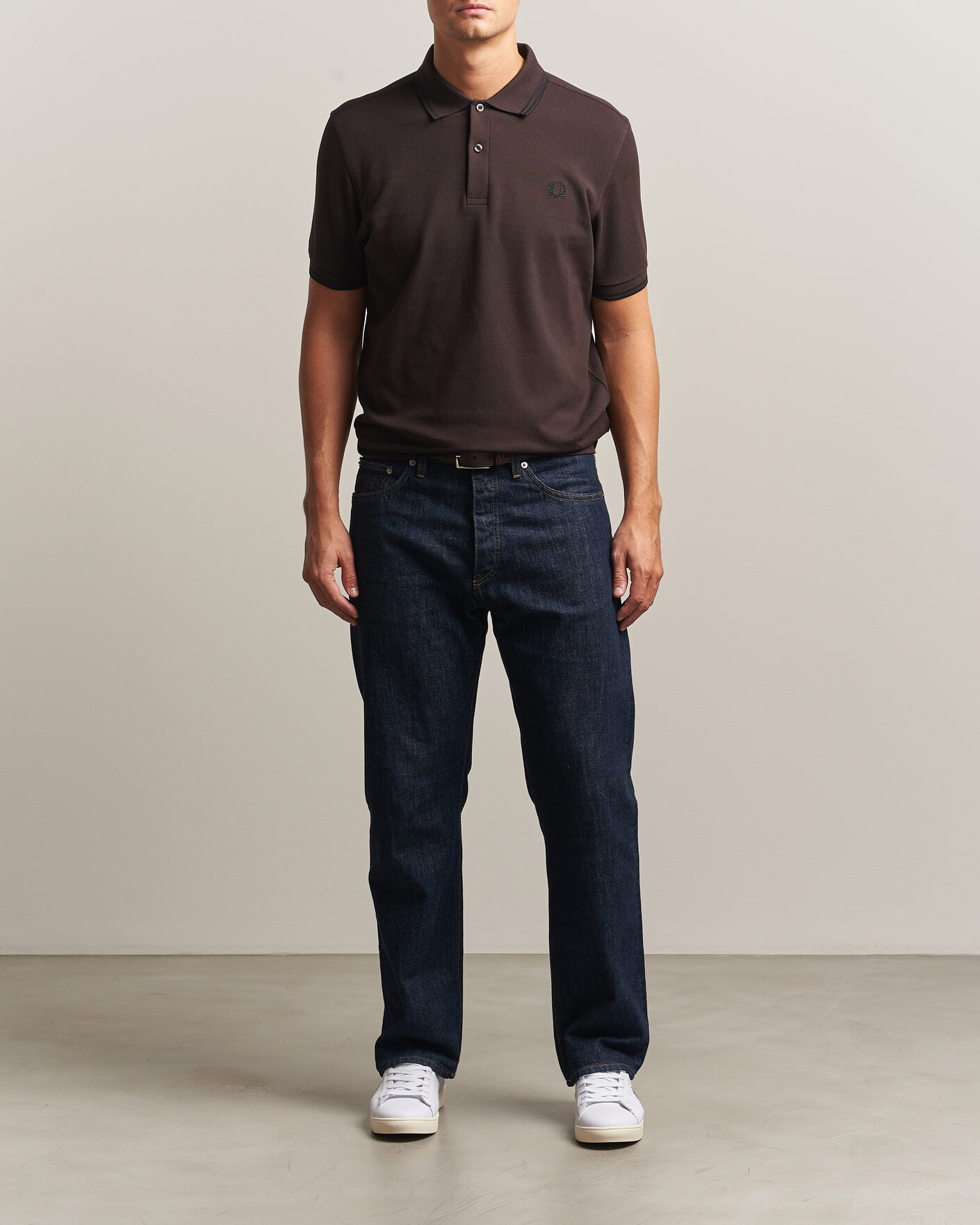Herre | Polotrøjer | Fred Perry | Twin Tipped Polo Shirt Rich Brown