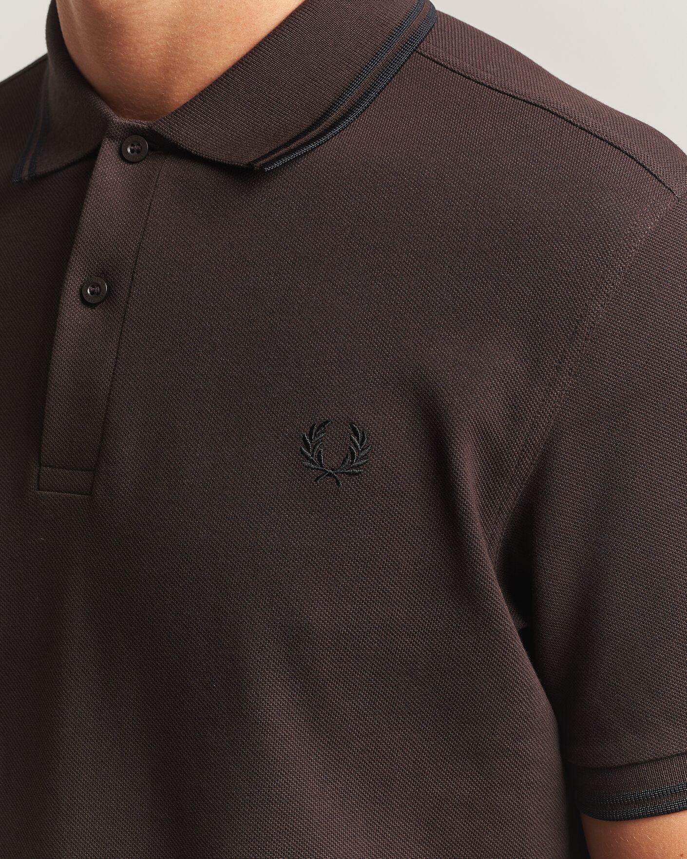 Herre | Polotrøjer | Fred Perry | Twin Tipped Polo Shirt Rich Brown