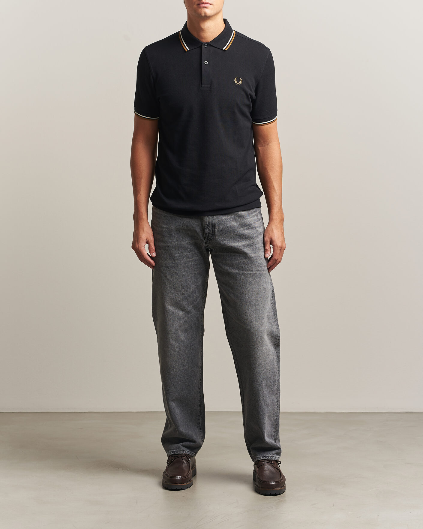 Herre | Polotrøjer | Fred Perry | Twin Tipped Polo Shirt Black