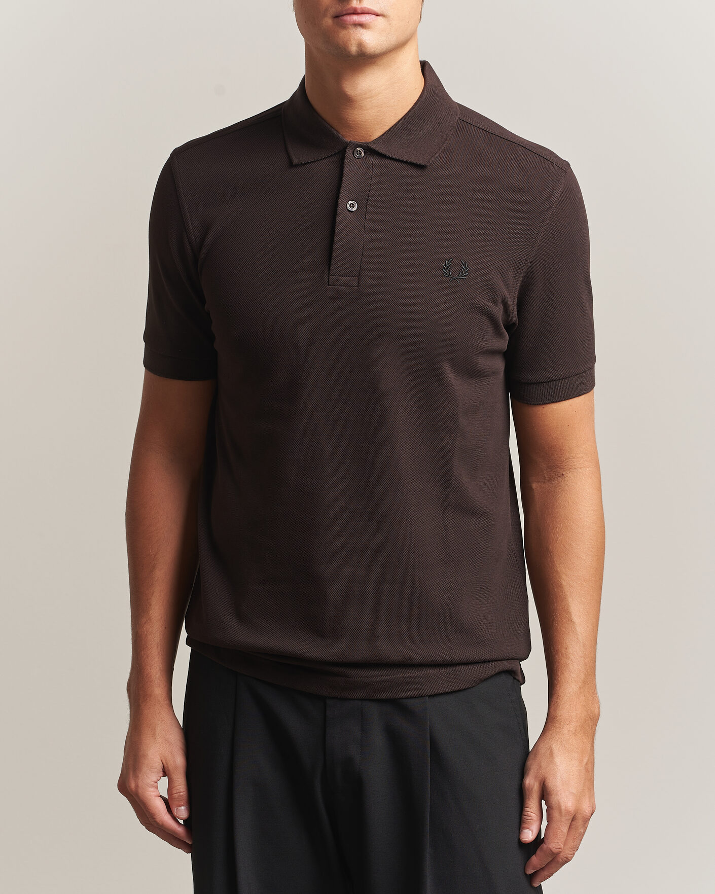 Herre | Polotrøjer | Fred Perry | Plain Polo Shirt Night Rich Brown