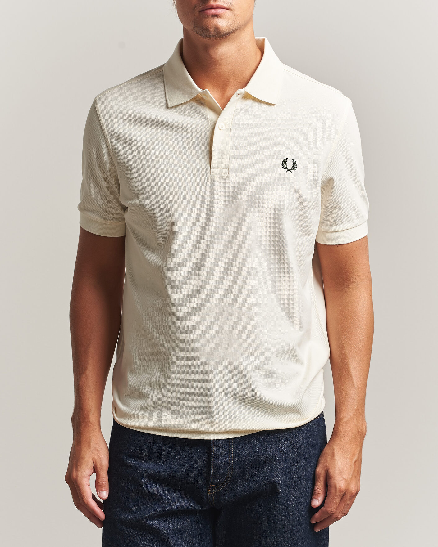 Herre | Polotrøjer | Fred Perry | Plain Polo Shirt Night Ecru