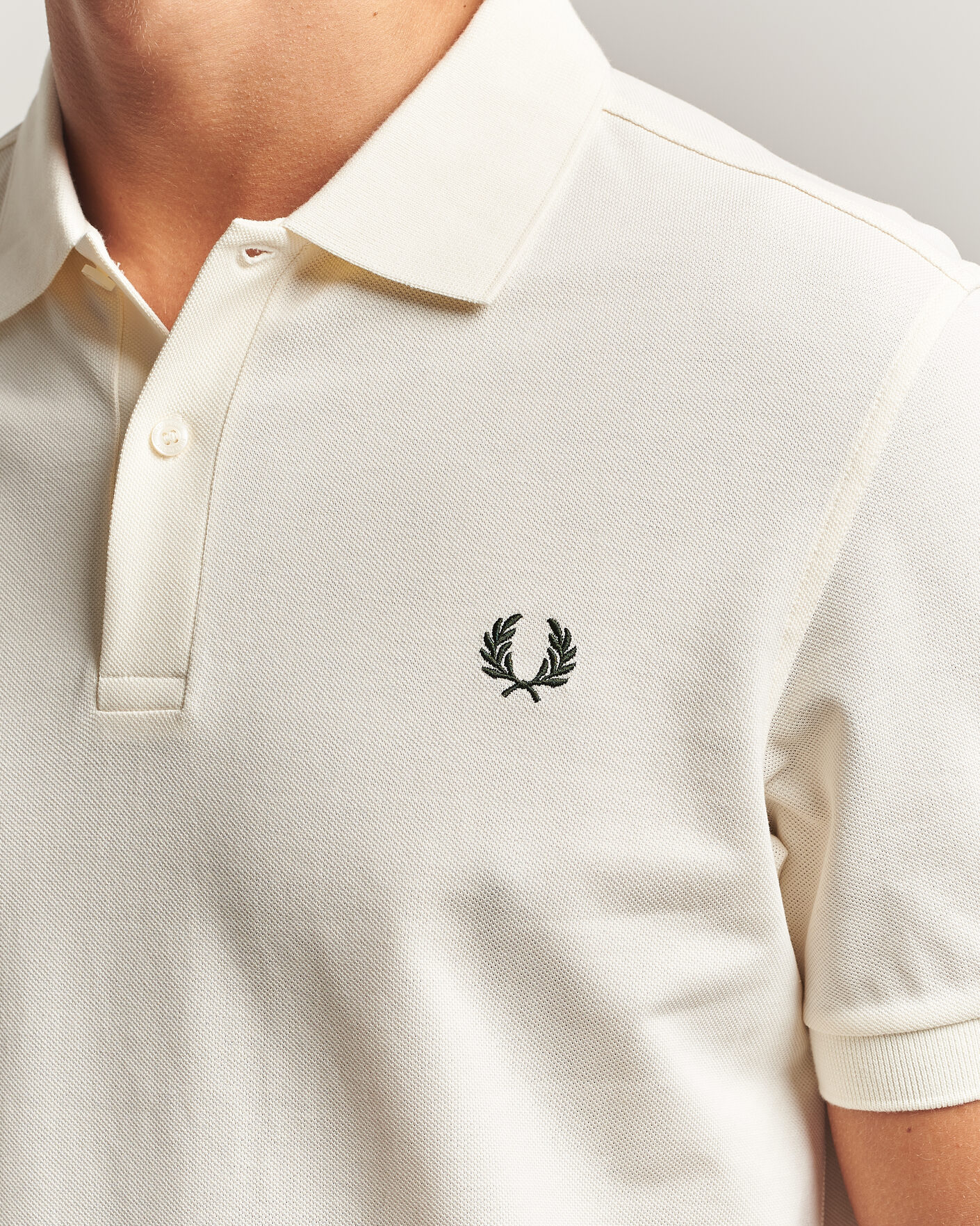 Herre | Polotrøjer | Fred Perry | Plain Polo Shirt Night Ecru