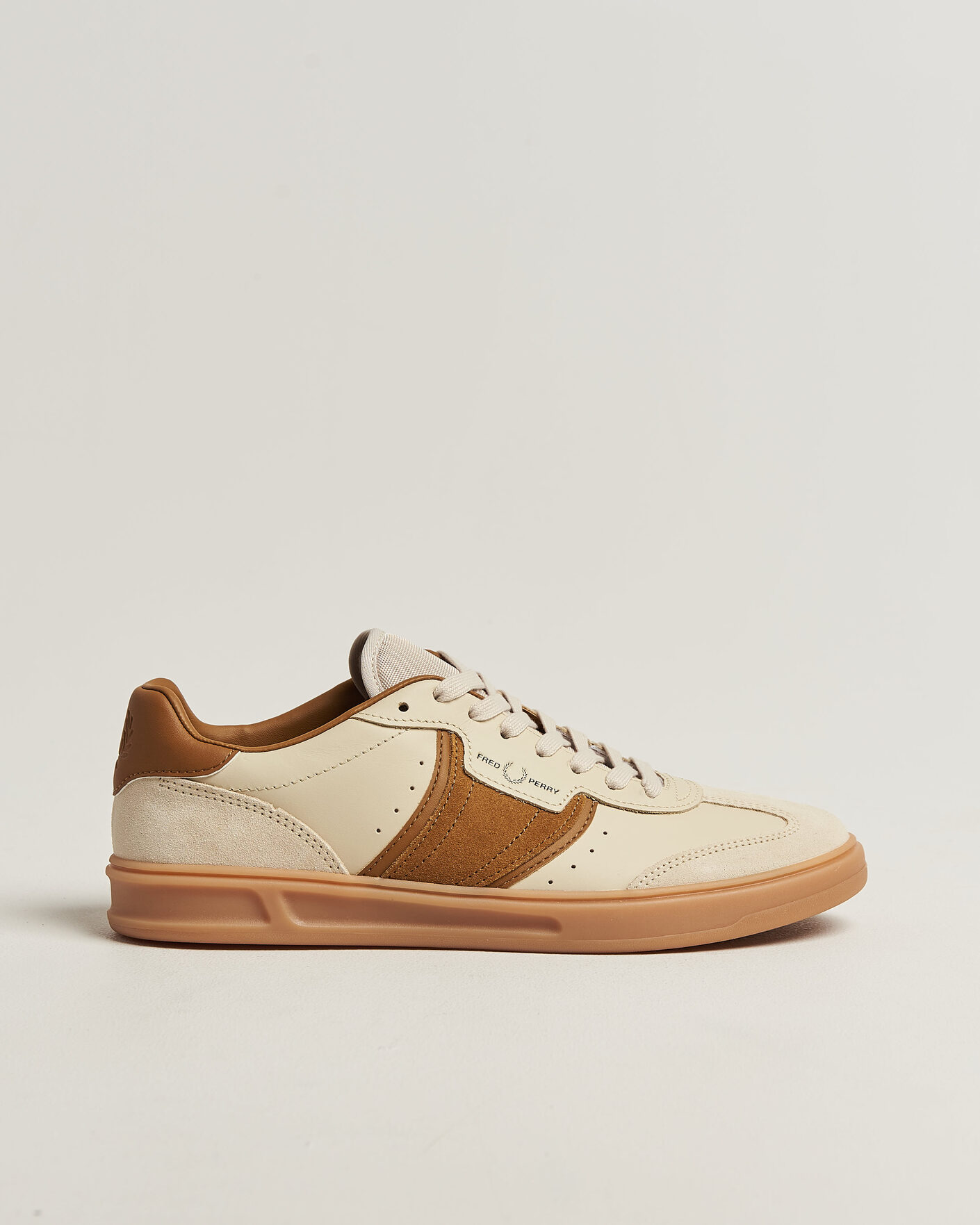 Herre | Sneakers | Fred Perry | B4 Leather/Suede Sneaker Oatmeal