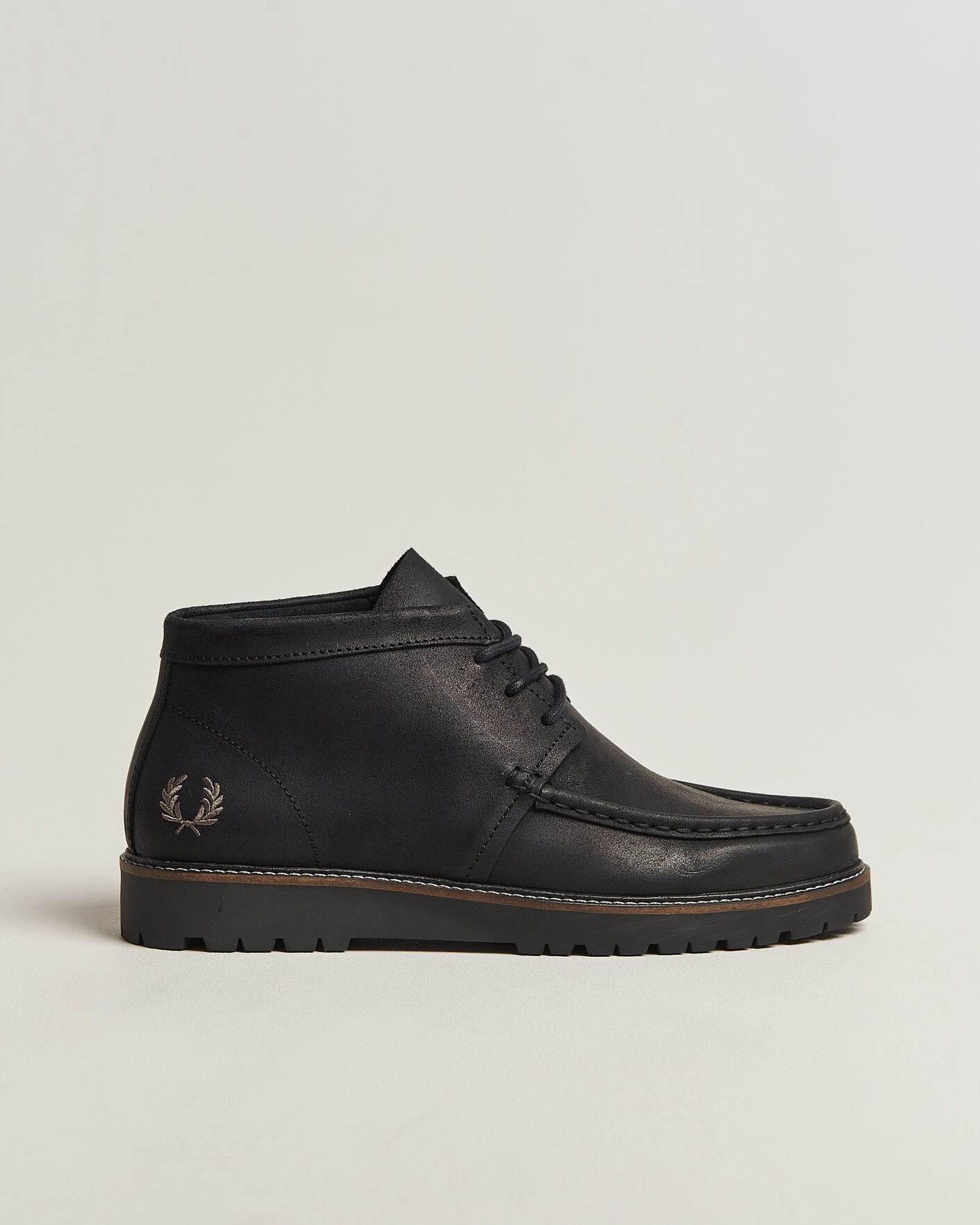 Herre | Støvler | Fred Perry | Kenney Waxed Suede Chukka Boot Black