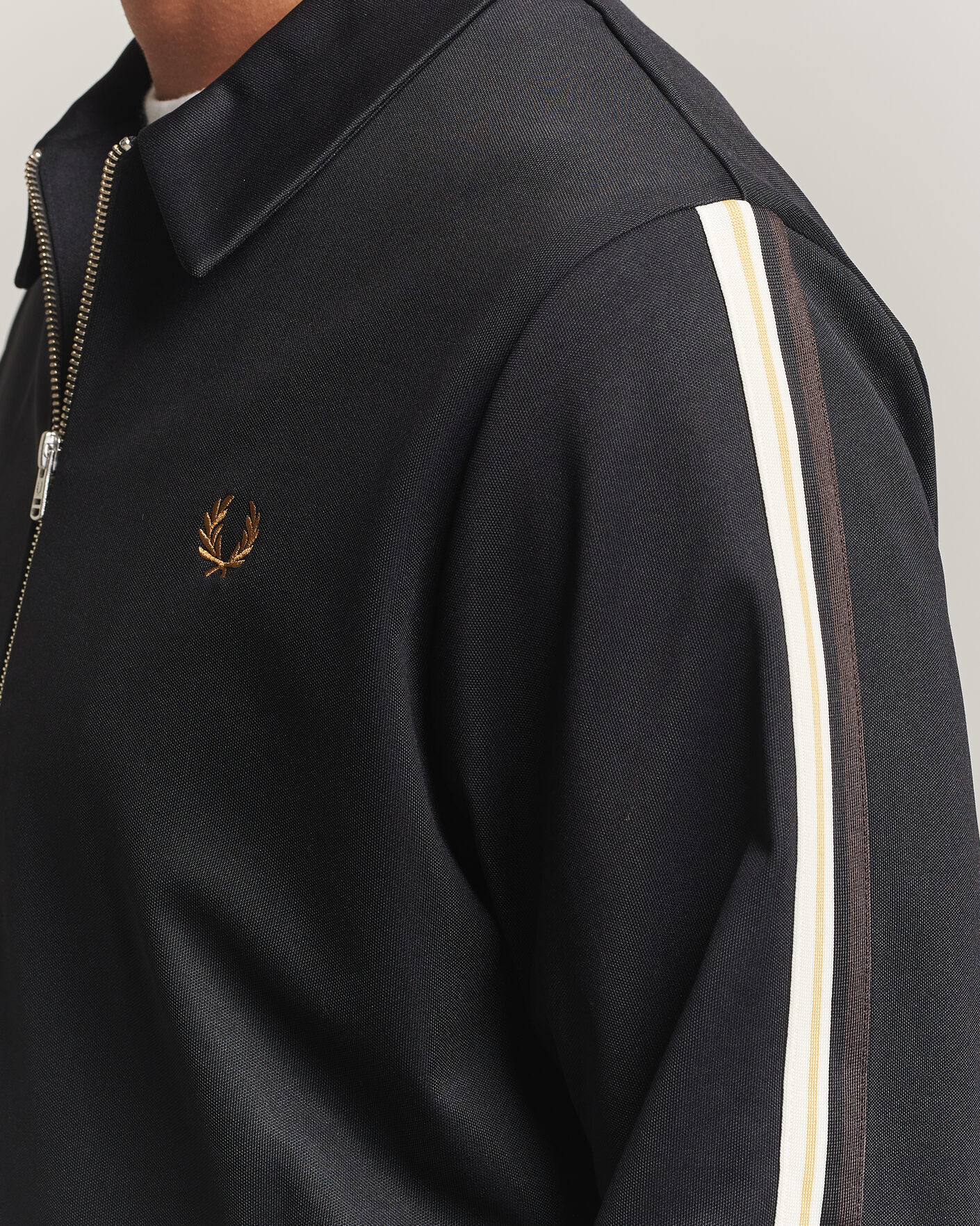 Herre | Trøjer | Fred Perry | Tipped Taped Track Jacket Black