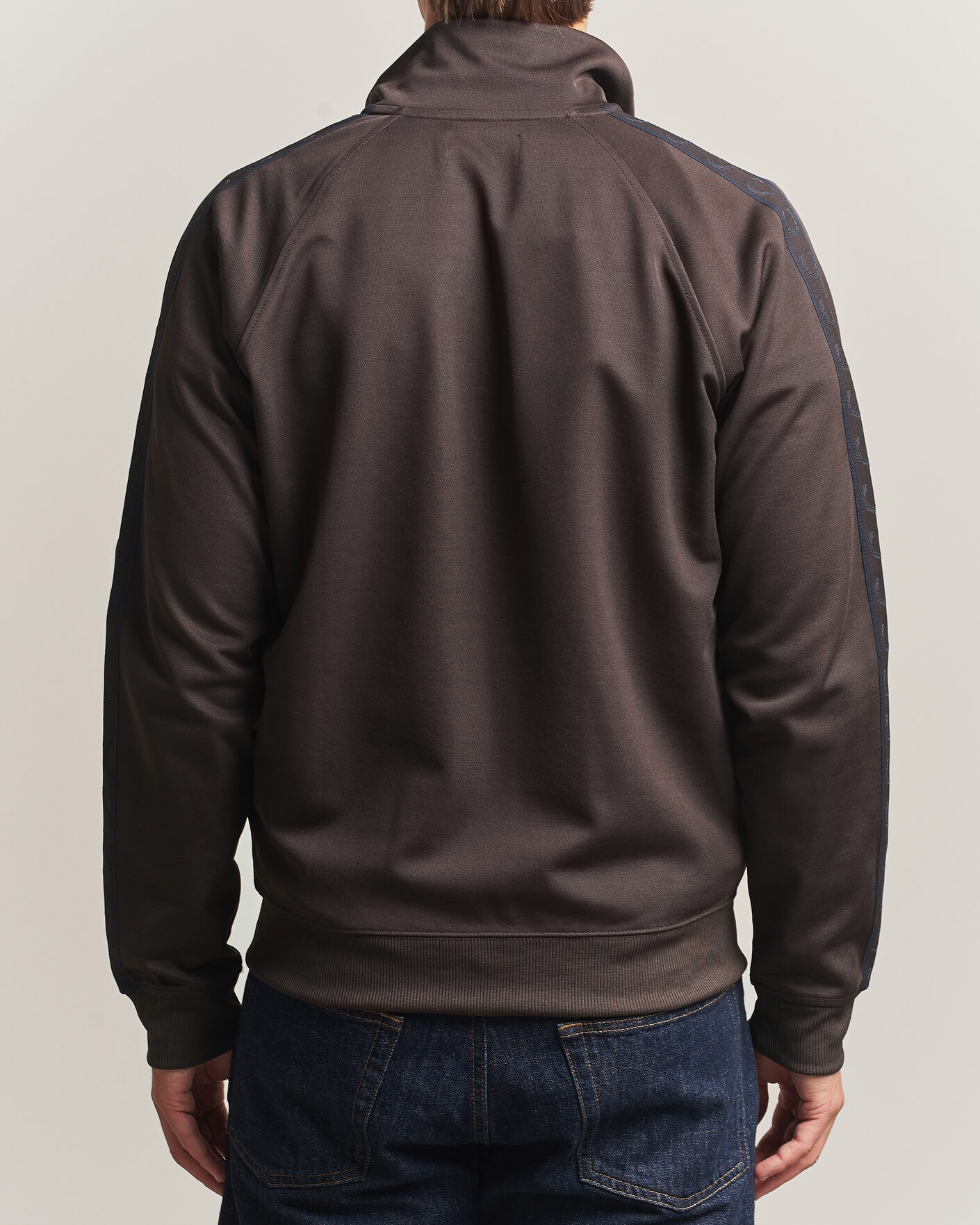 Herre | Trøjer | Fred Perry | Taped Track Jacket Rich Brown