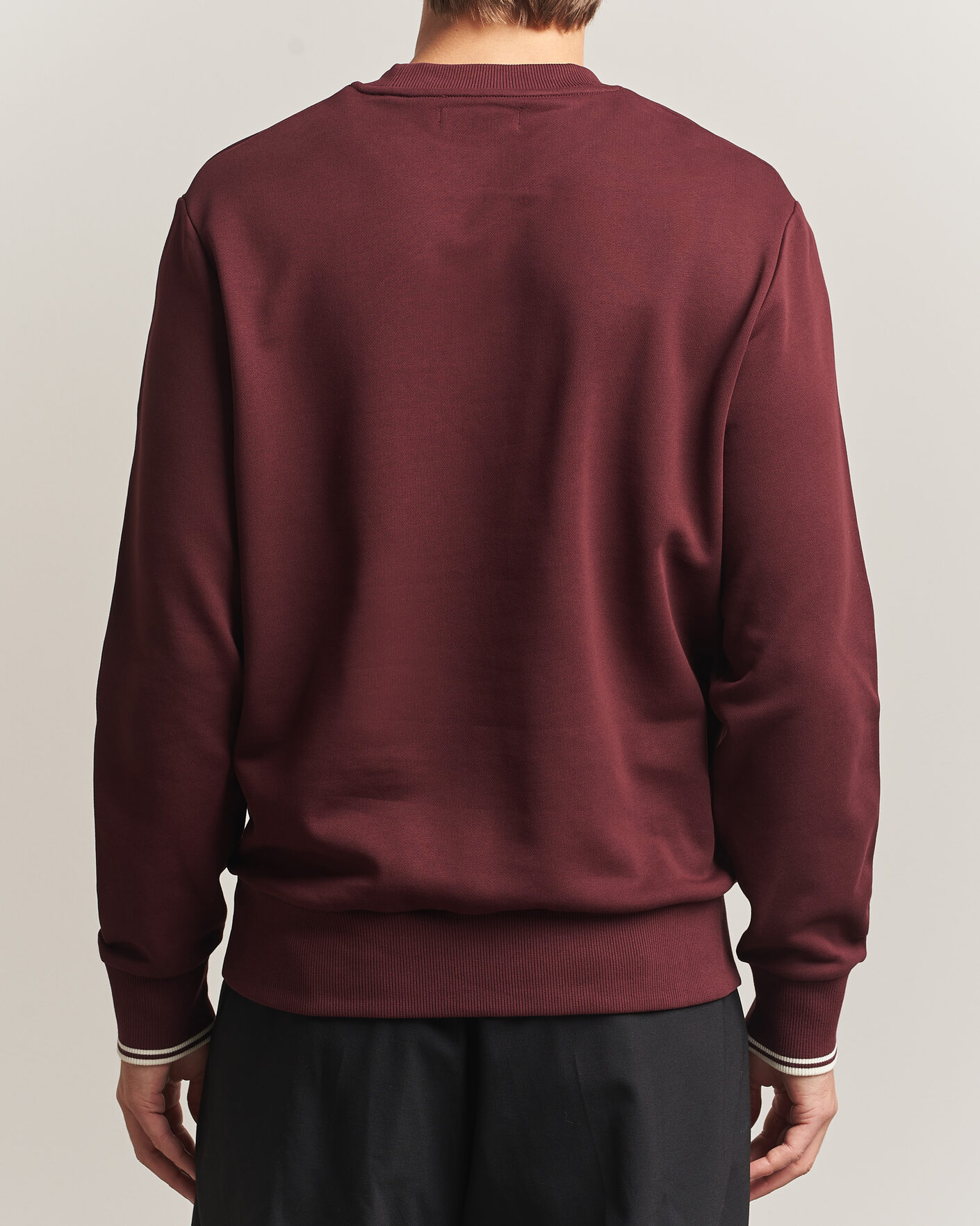 Herre | Trøjer | Fred Perry | Crew Neck Sweatshirt Oxblood