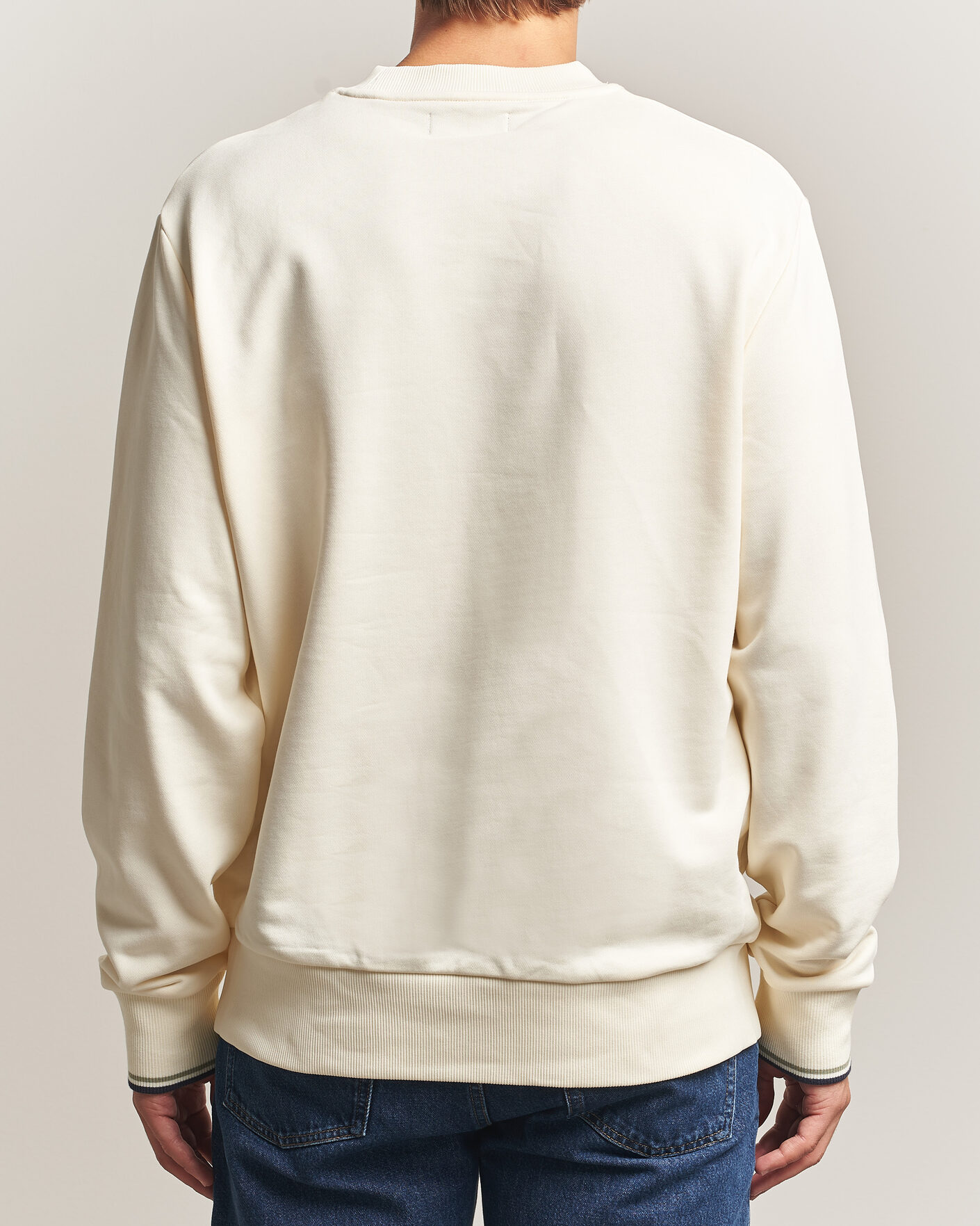 Herre | Trøjer | Fred Perry | Crew Neck Sweatshirt Ecru