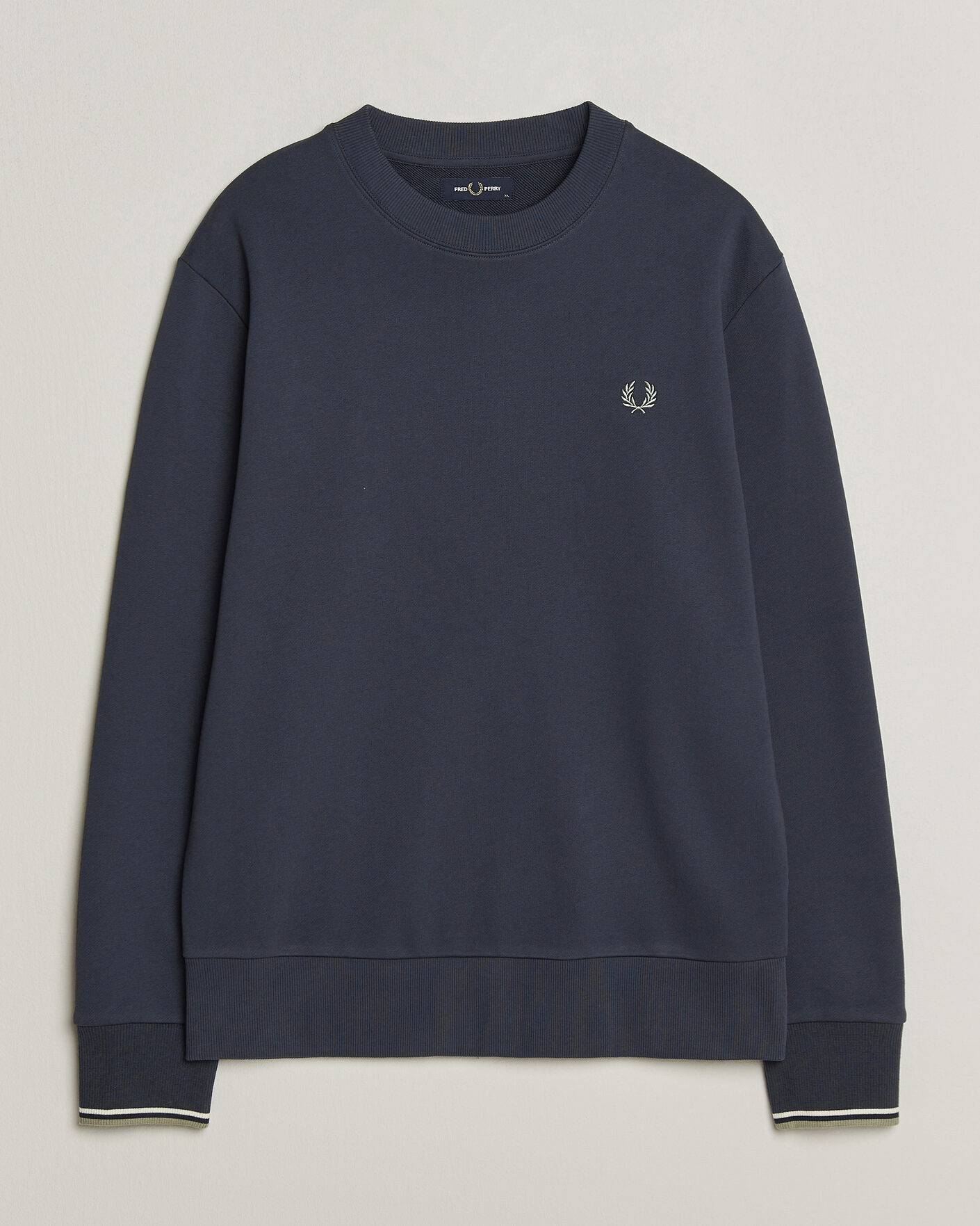 Herre | Trøjer | Fred Perry | Crew Neck Sweatshirt Dark Airforce
