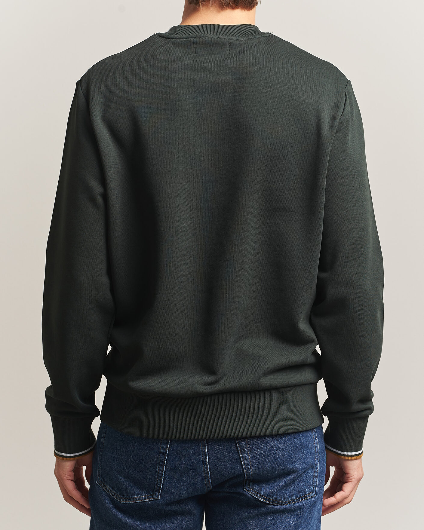 Herre | Trøjer | Fred Perry | Crew Neck Sweatshirt Night Green