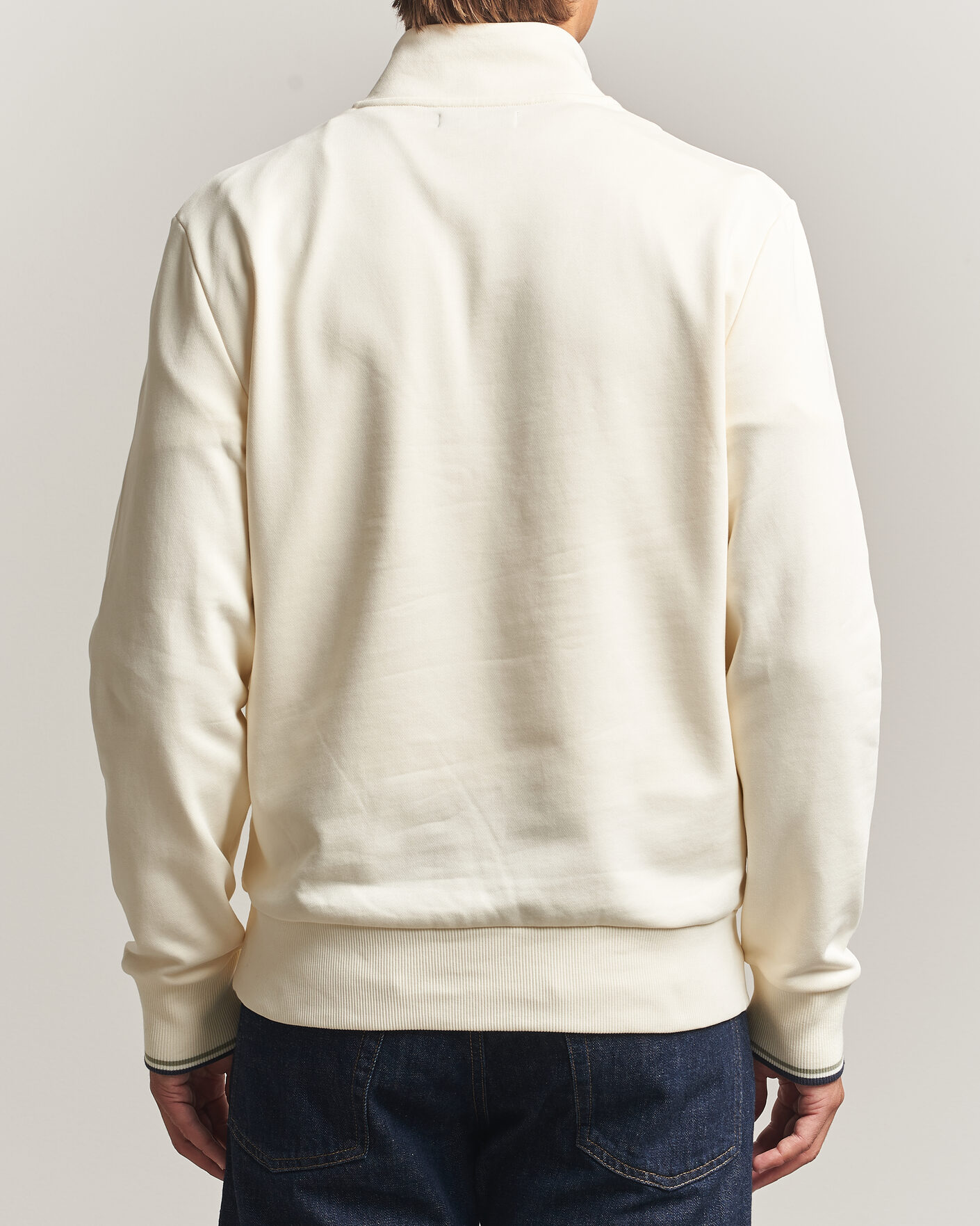 Herre | Trøjer | Fred Perry | Half Zip Sweatshirt Ecru