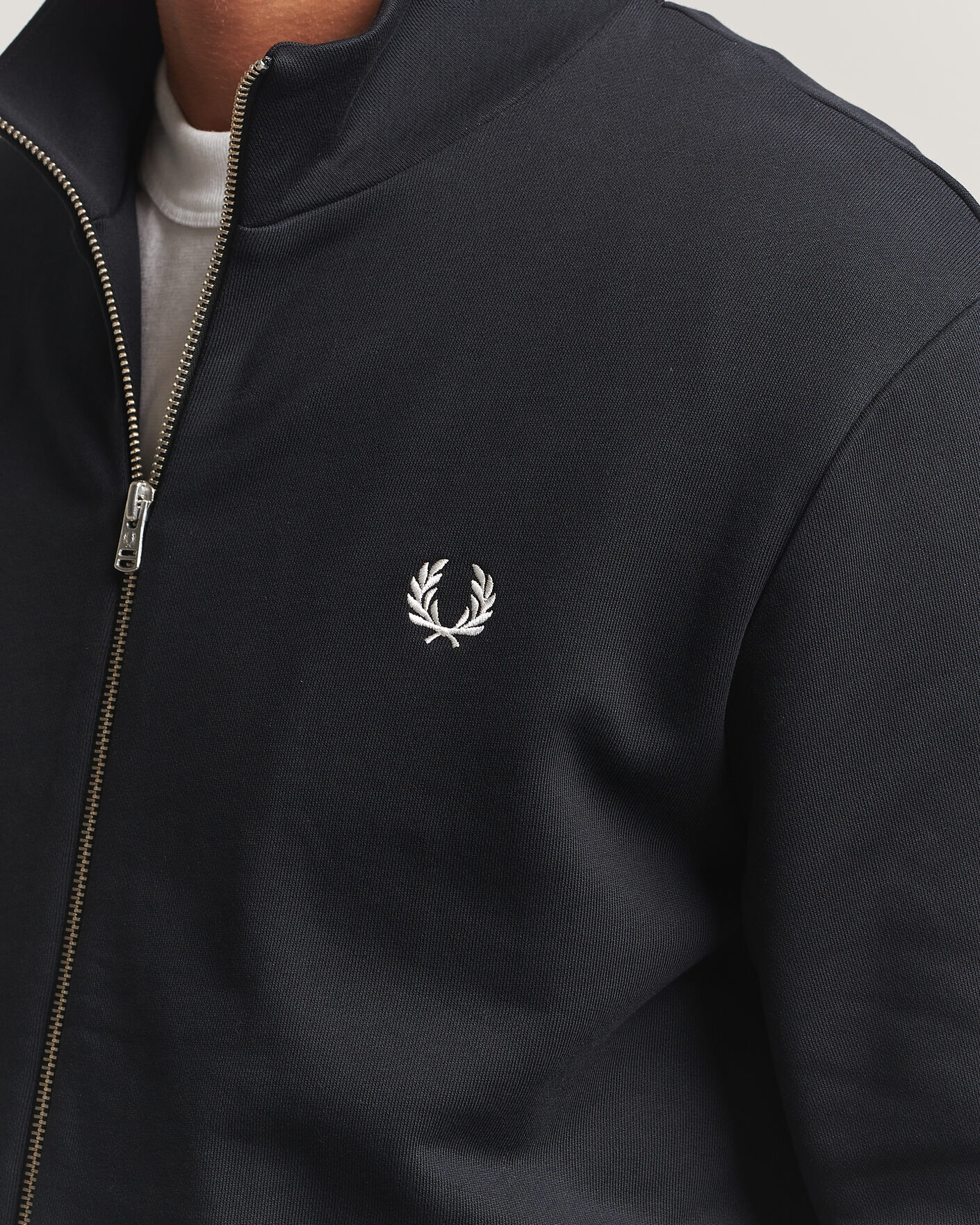 Herre | Trøjer | Fred Perry | Full Zip Sweatshirt Black