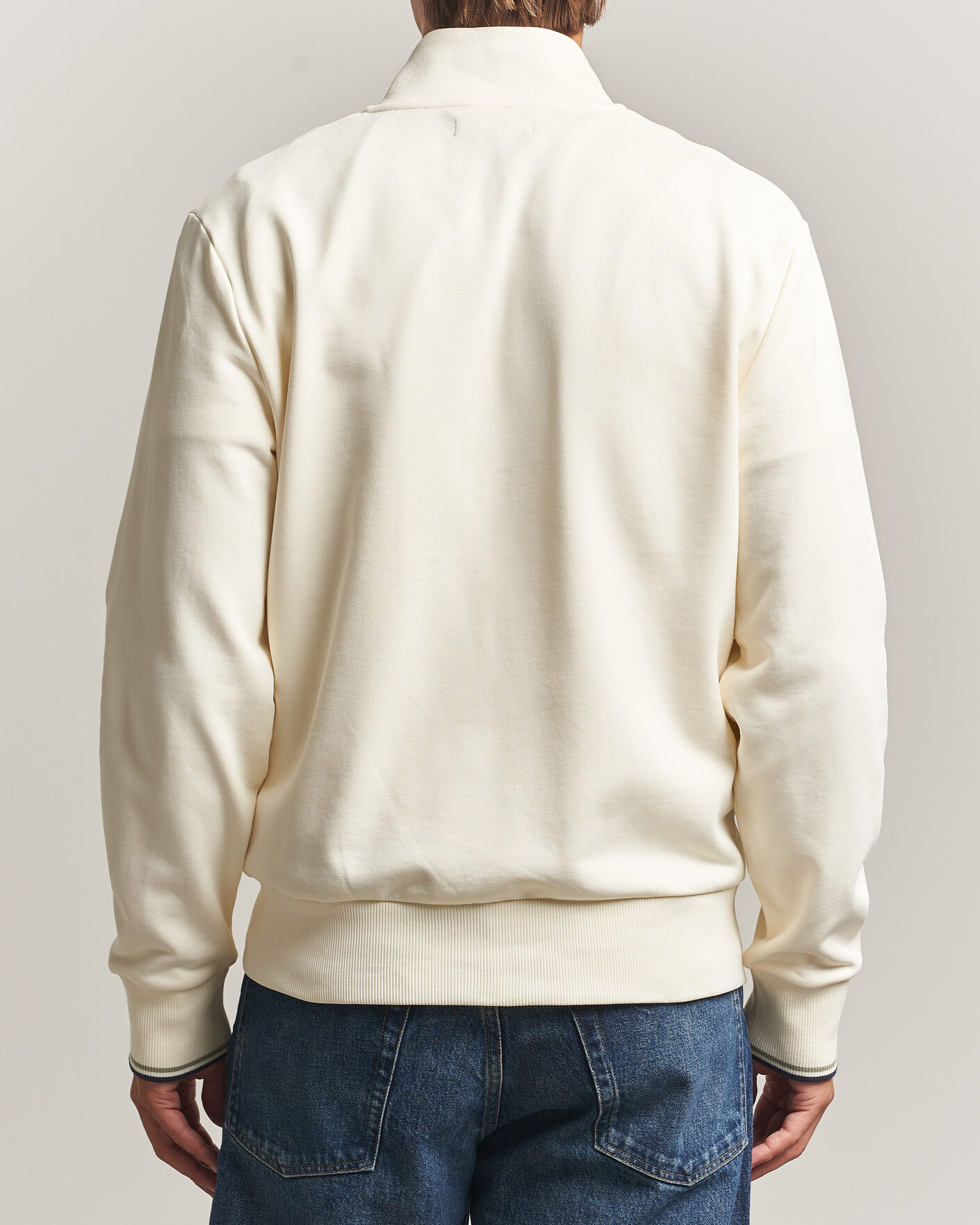 Herre | Trøjer | Fred Perry | Full Zip Sweatshirt Ecru