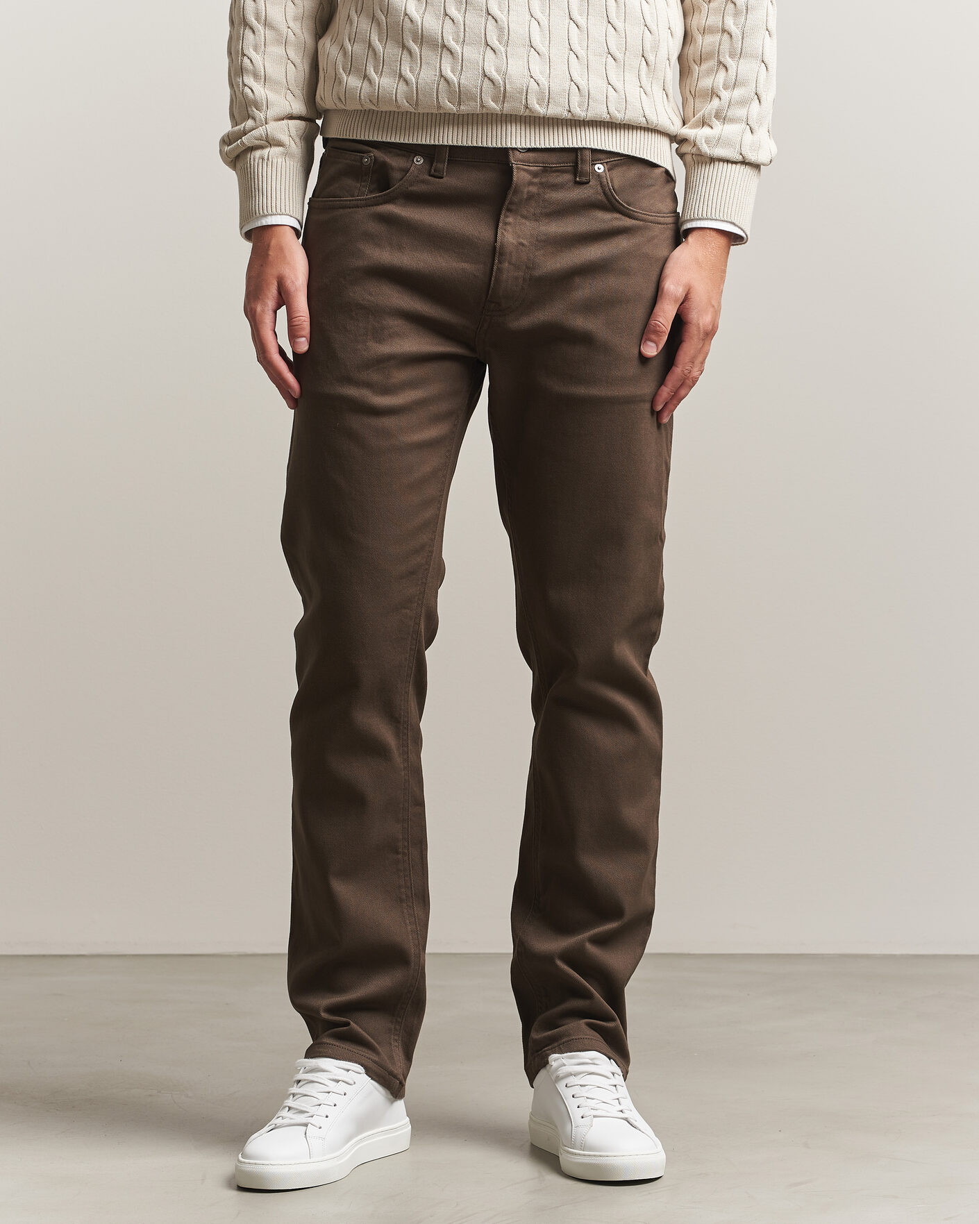 Herre | Bukser | Gant | Regular Fit Soft Twill 5-Pocket Pants Shadow Brown