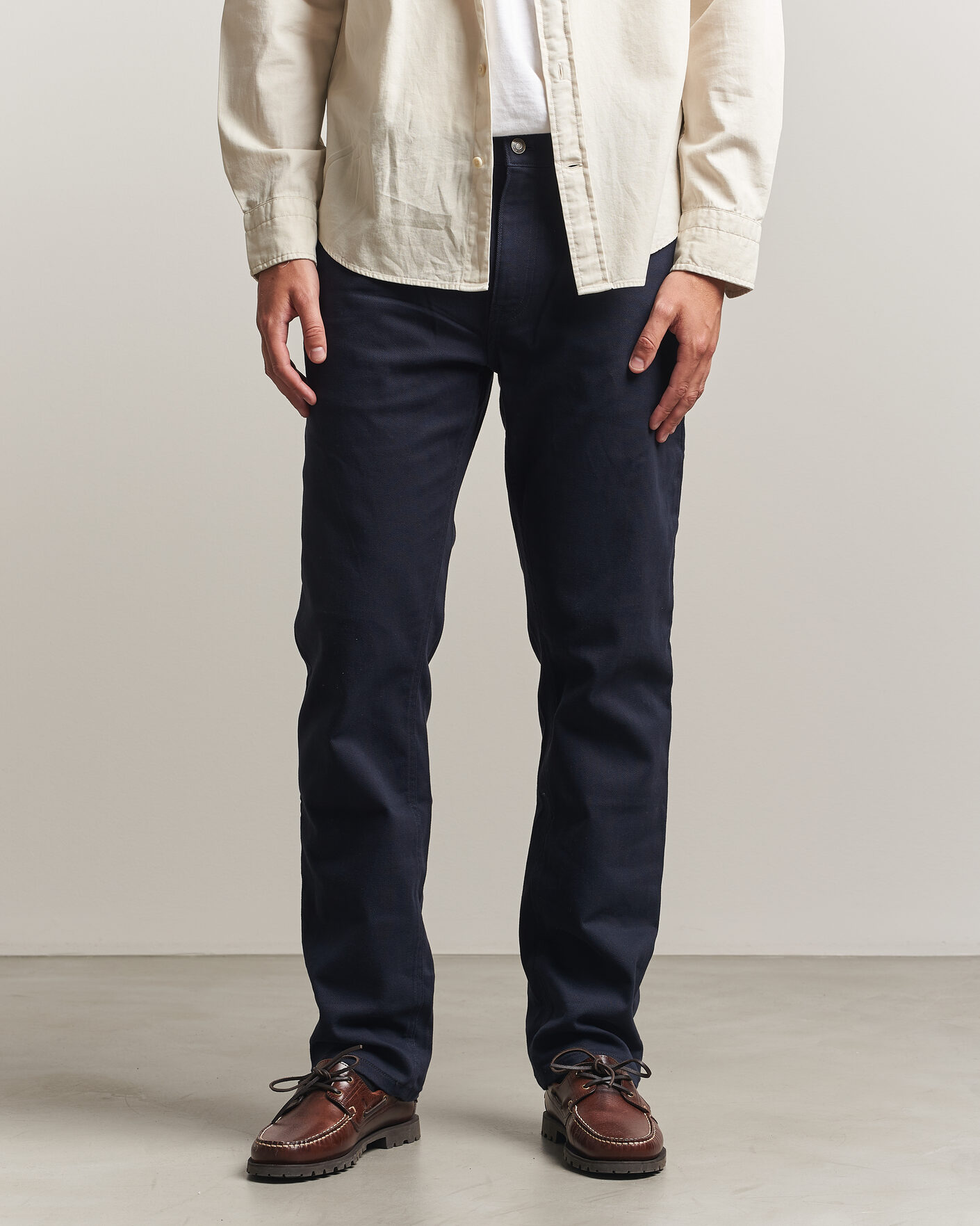 Herre | Bukser | Gant | Regular Fit Soft Twill 5-Pocket Pants Evening Blue