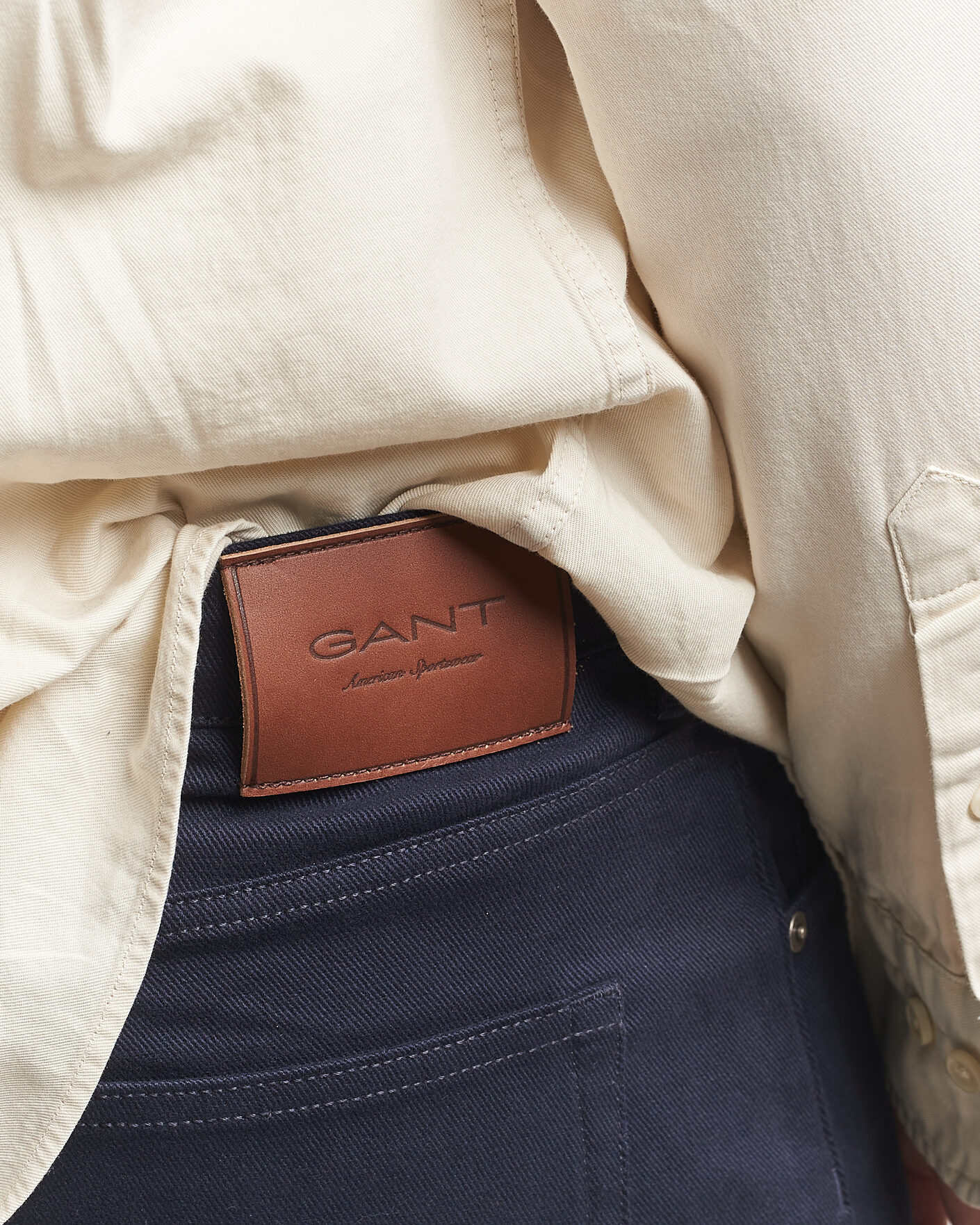 Herre | Bukser | Gant | Regular Fit Soft Twill 5-Pocket Pants Evening Blue