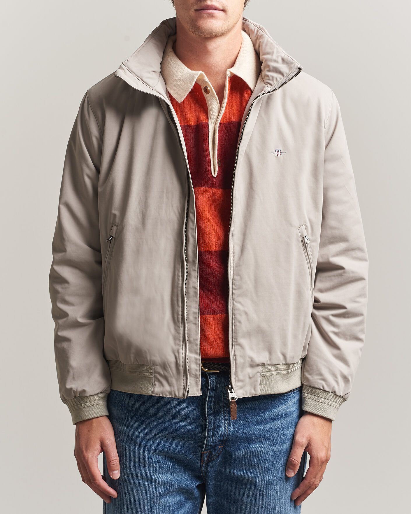 Herre | Jakker | Gant | Hampshire Jacket Mist Taupe