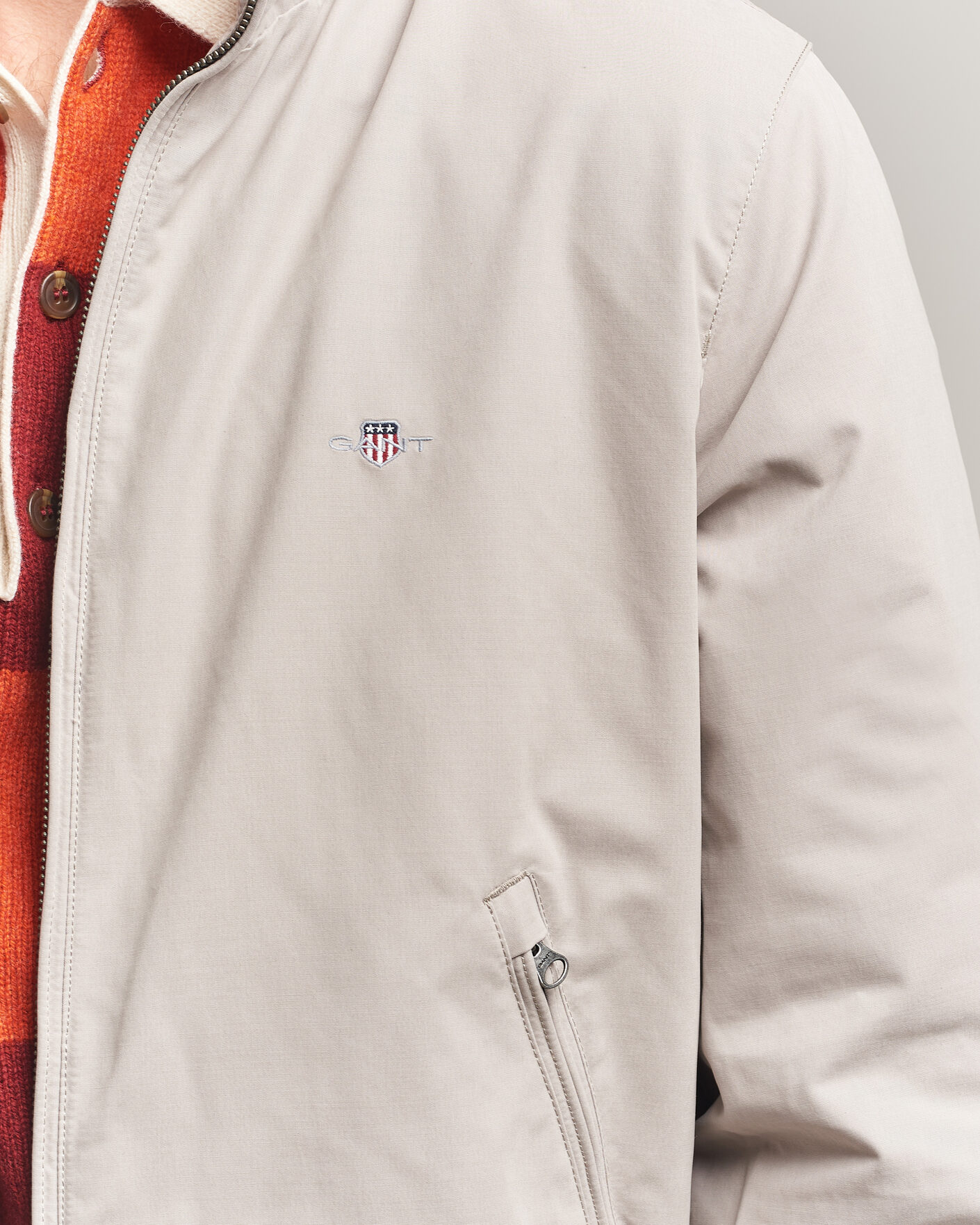 Herre | Jakker | Gant | Hampshire Jacket Mist Taupe