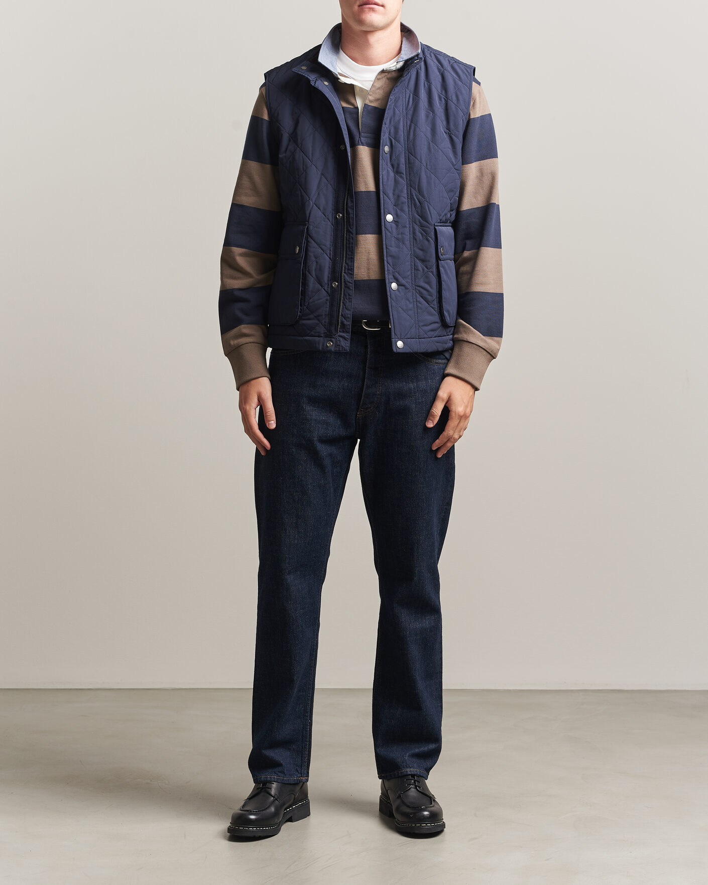 Herre | Veste | Gant | Classic Quilted Vest Evening Blue
