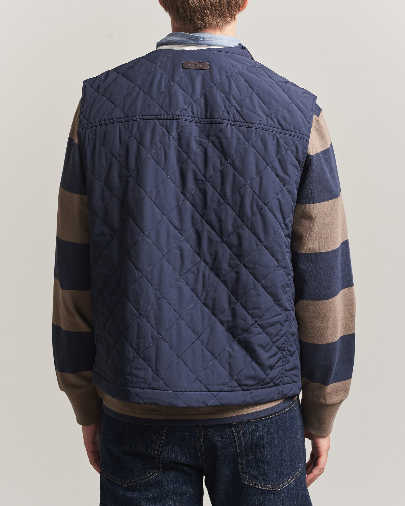 Herre | Veste | Gant | Classic Quilted Vest Evening Blue