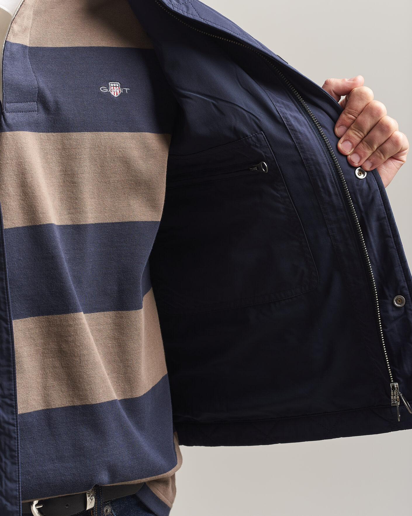 Herre | Veste | Gant | Classic Quilted Vest Evening Blue