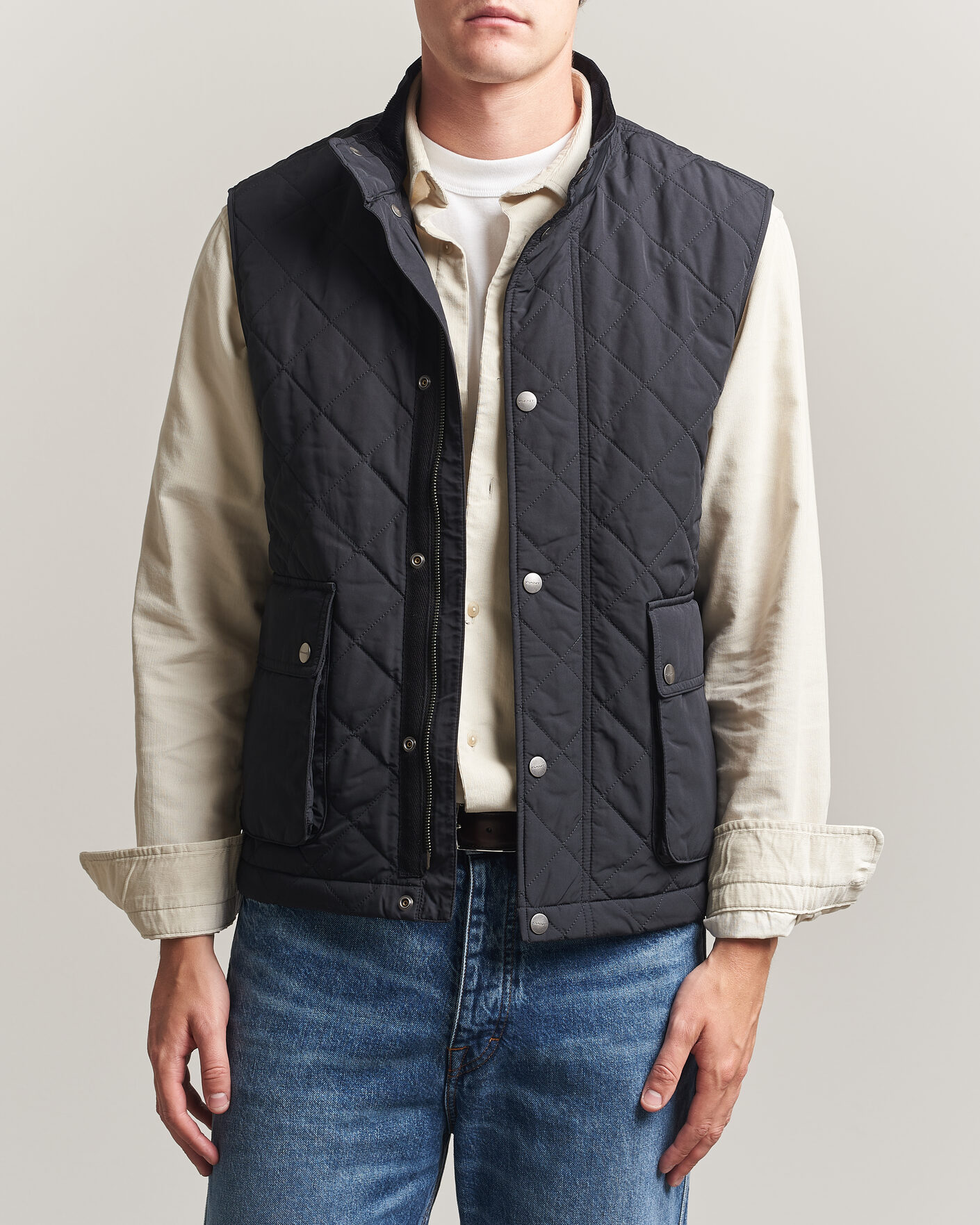 Herre | Veste | Gant | Classic Quilted Vest Black