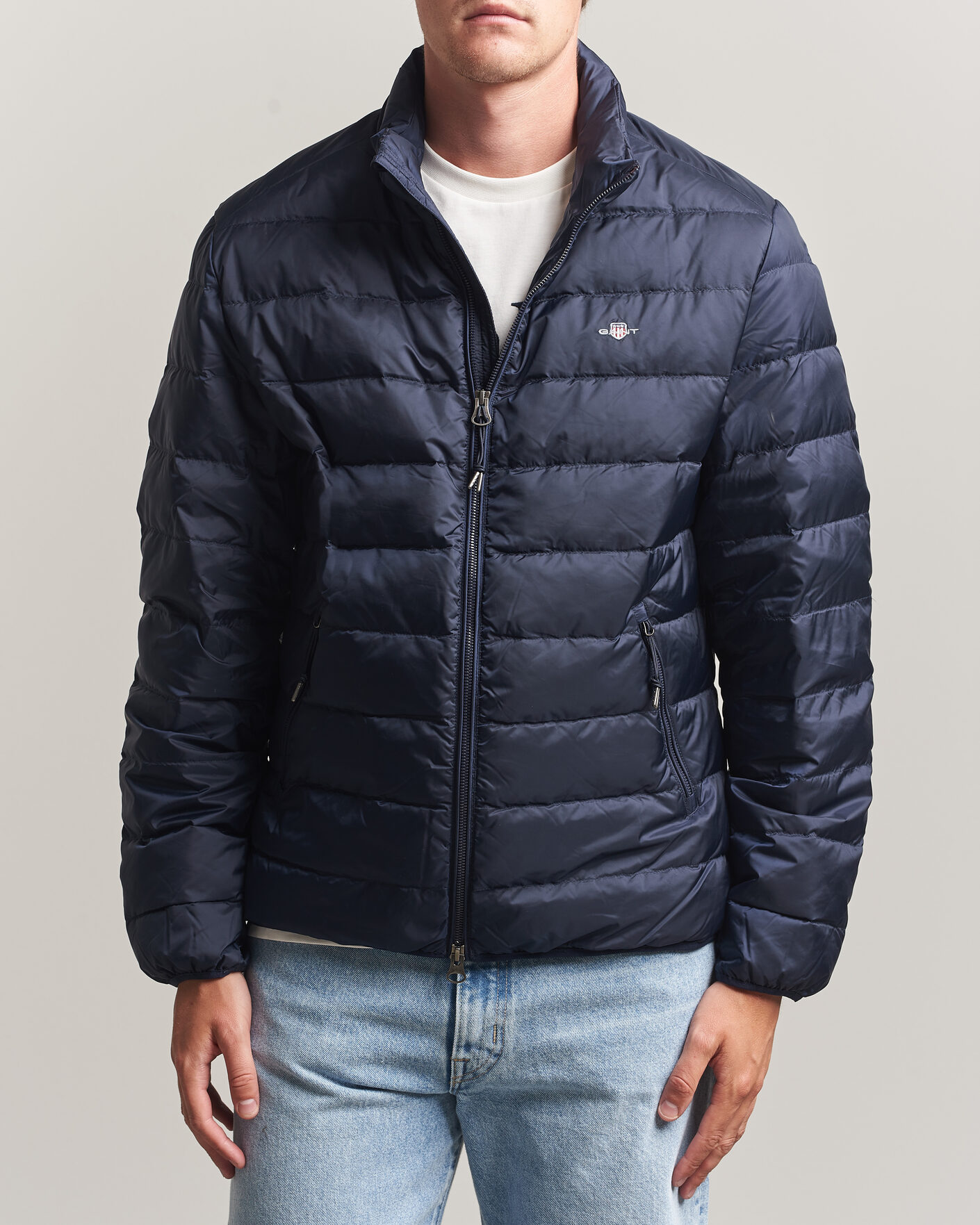 Herre | Jakker | Gant | Light Down Jacket Evening Blue