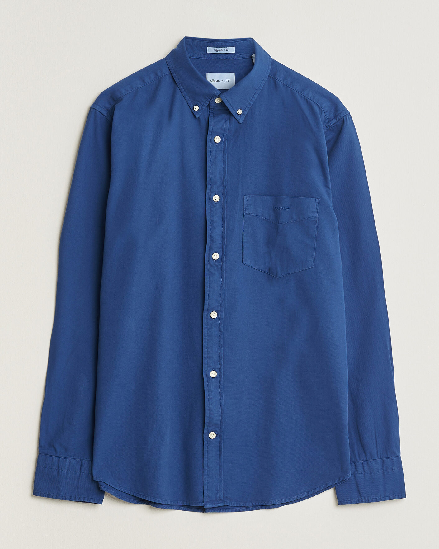 Herre | Skjorter | Gant | Regular Fit Garment Dyed Twill Shirt Crisp Blue