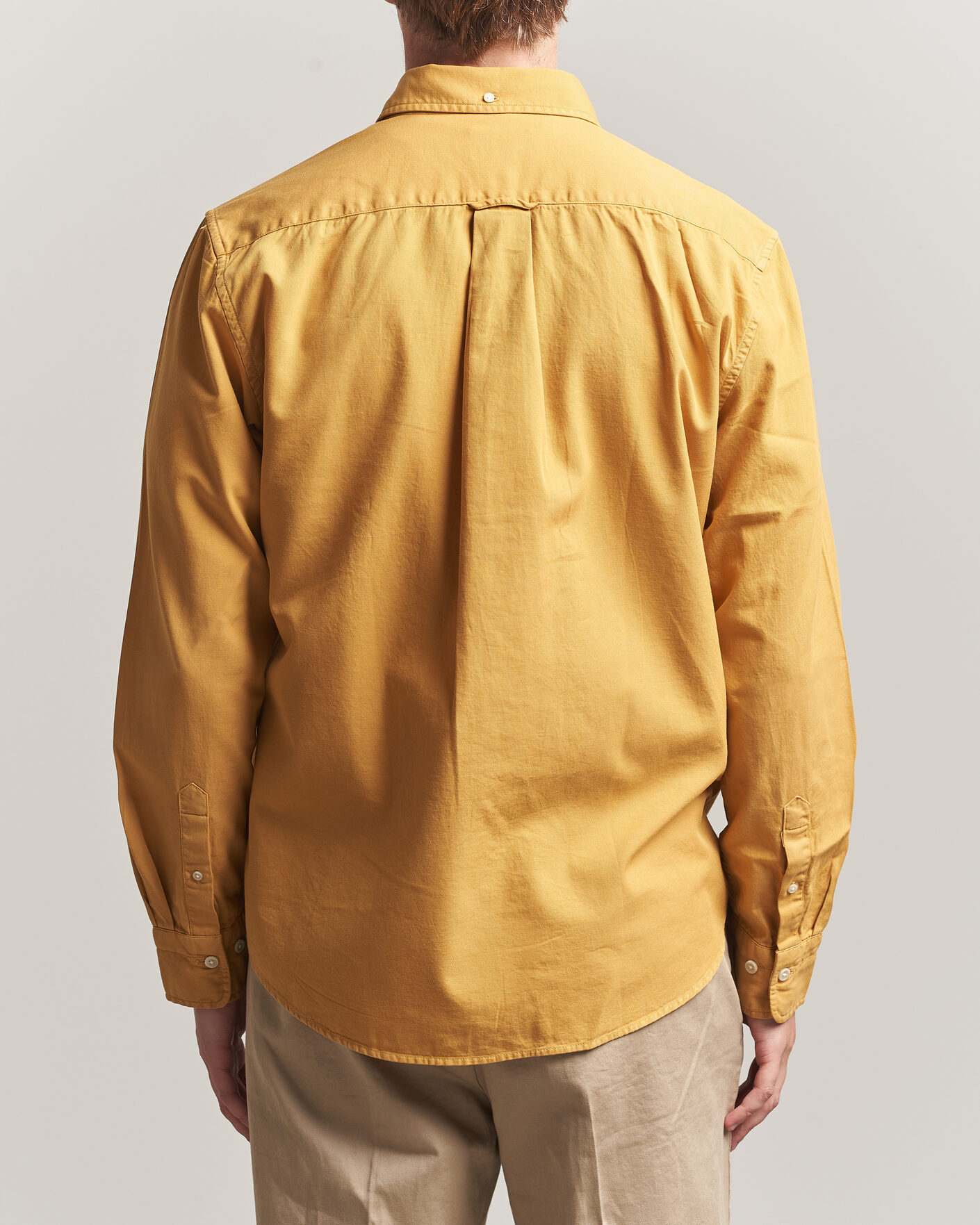 Herre | Skjorter | Gant | Regular Fit Garment Dyed Twill Shirt Turmeric Shine