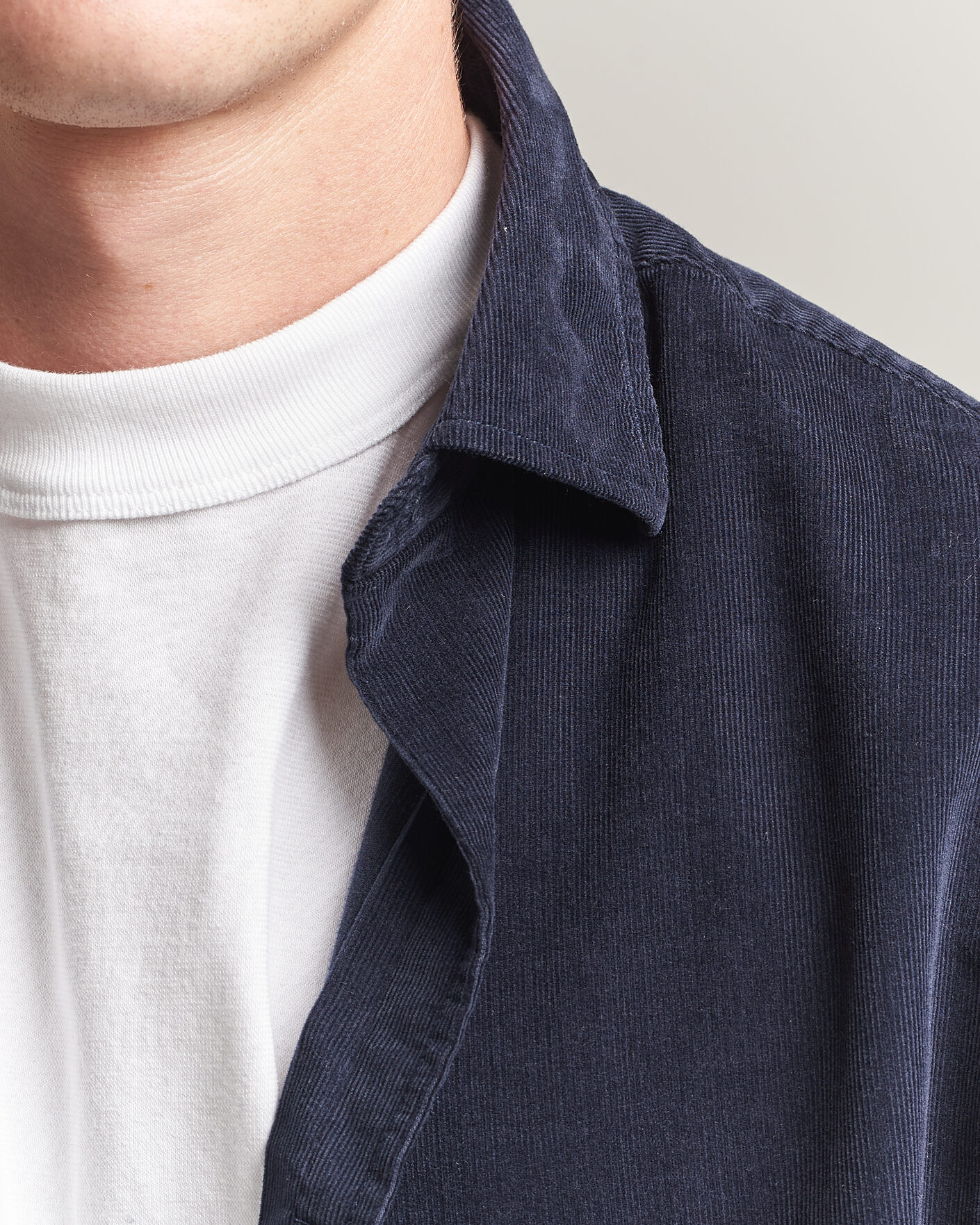 Herre | Skjorter | Gant | Regular Fit Baby Cord Shirt Evening Blue