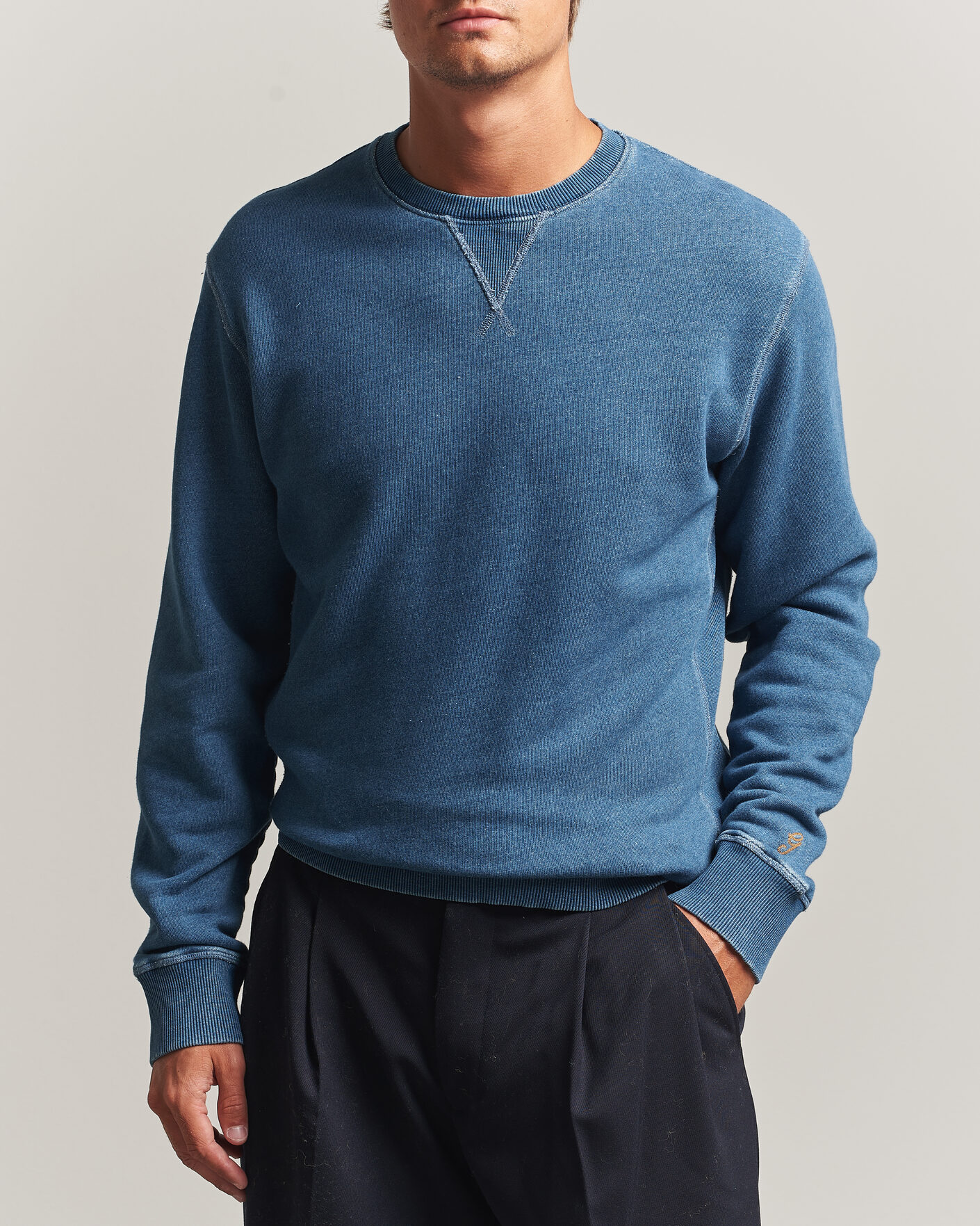 Herre | Trøjer | Gant | Vintage Crew Neck Sweatshirt Indigo