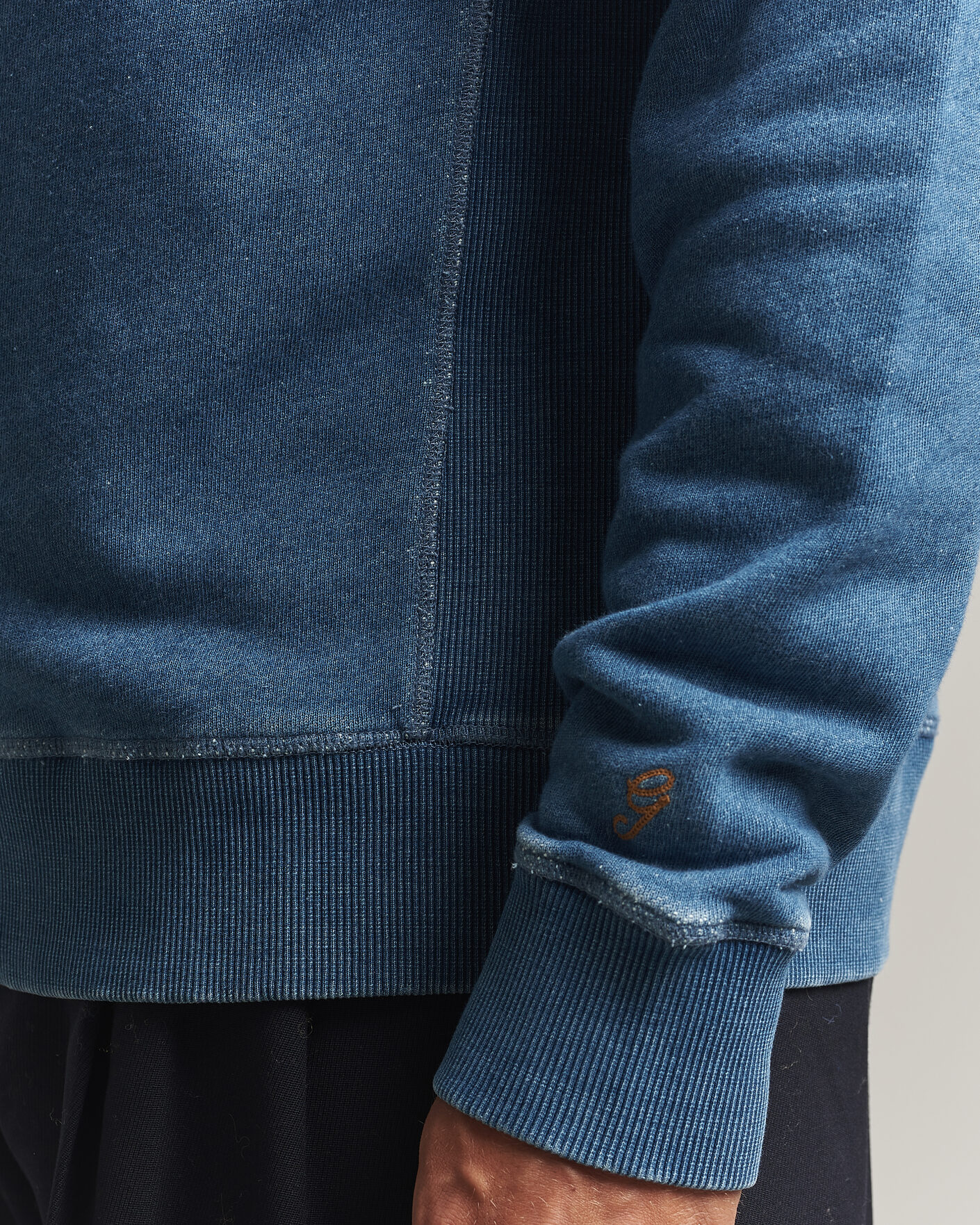 Herre | Trøjer | Gant | Vintage Crew Neck Sweatshirt Indigo