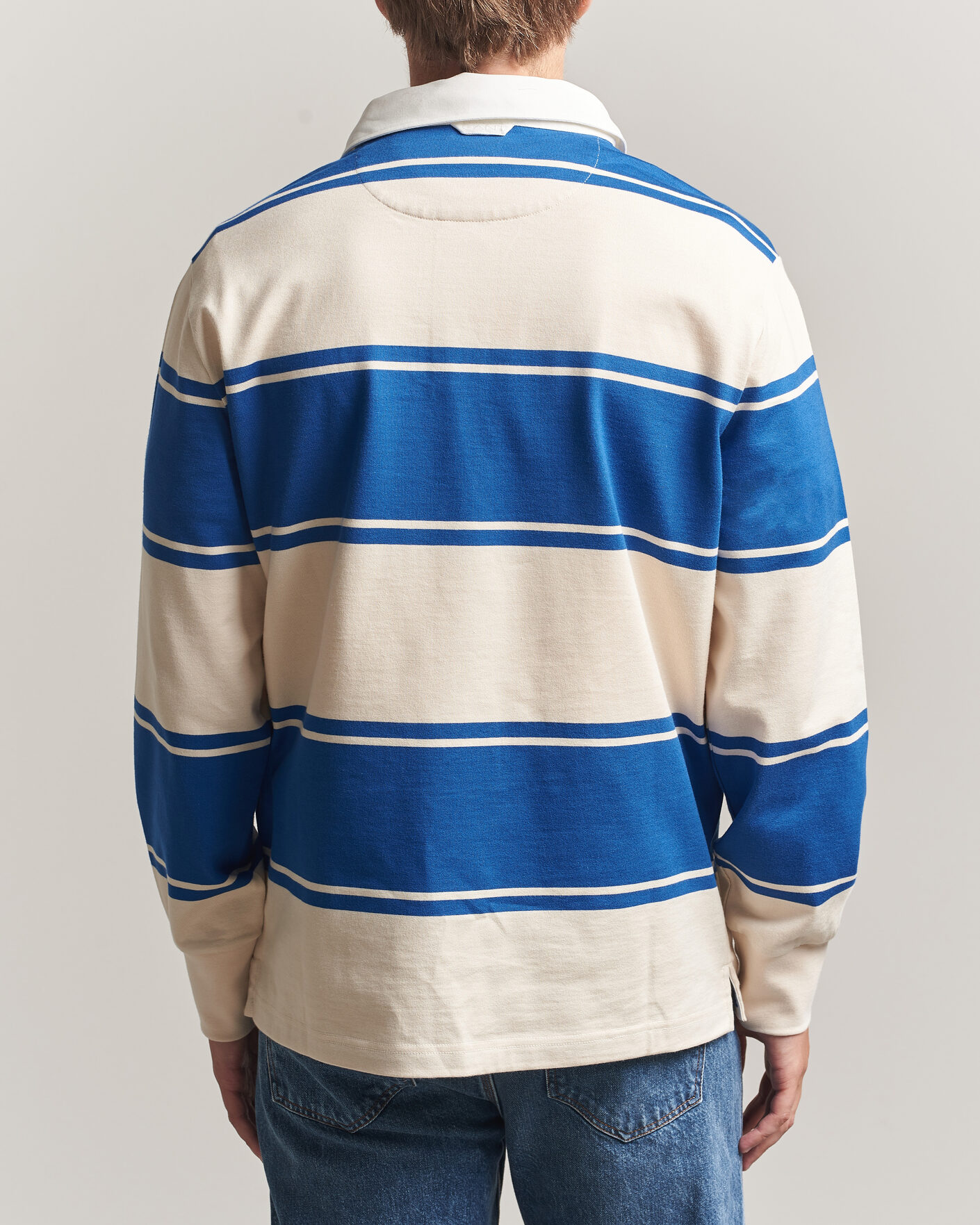 Herre | Trøjer | Gant | Striped Rugger Nautical Blue