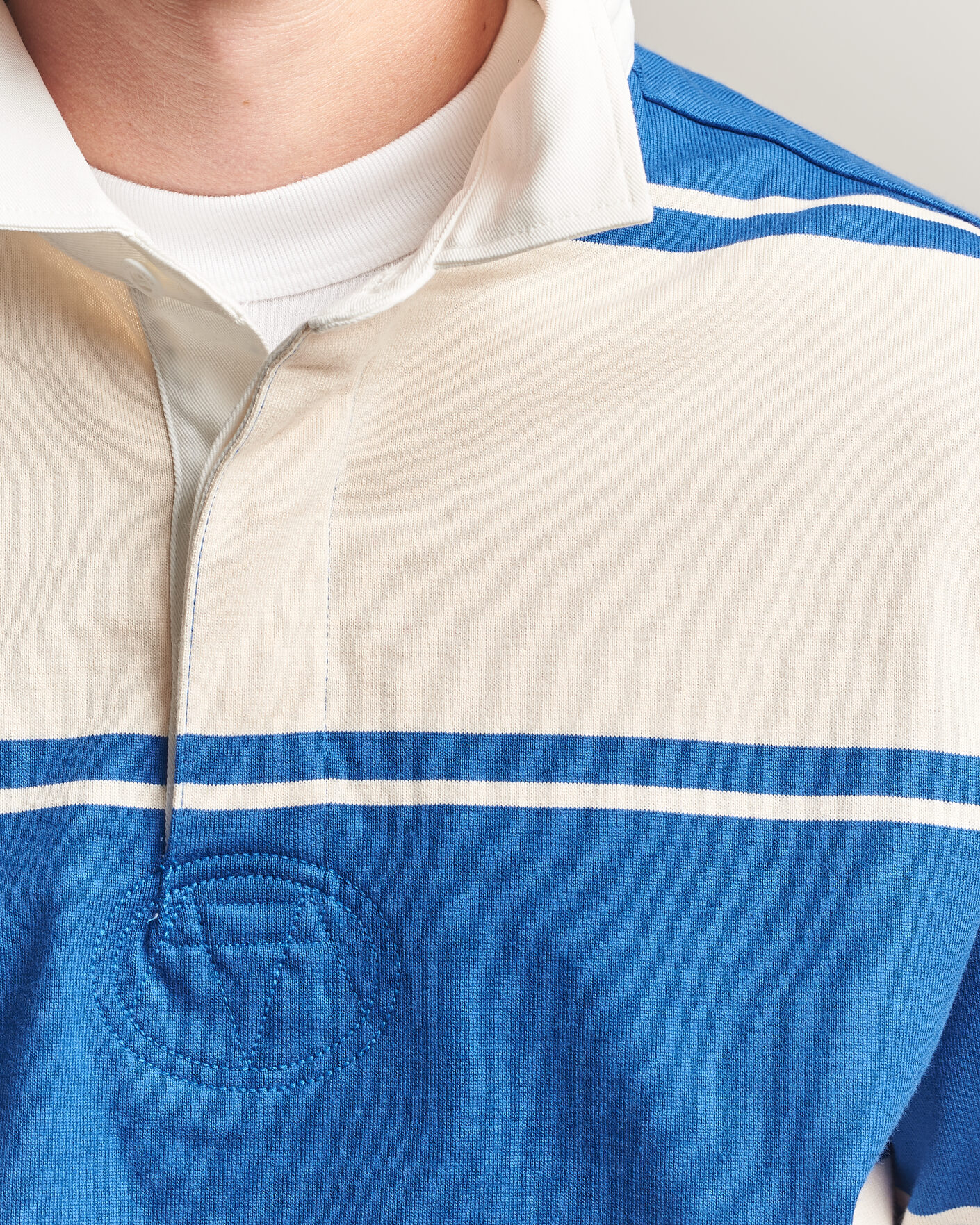 Herre | Trøjer | Gant | Striped Rugger Nautical Blue