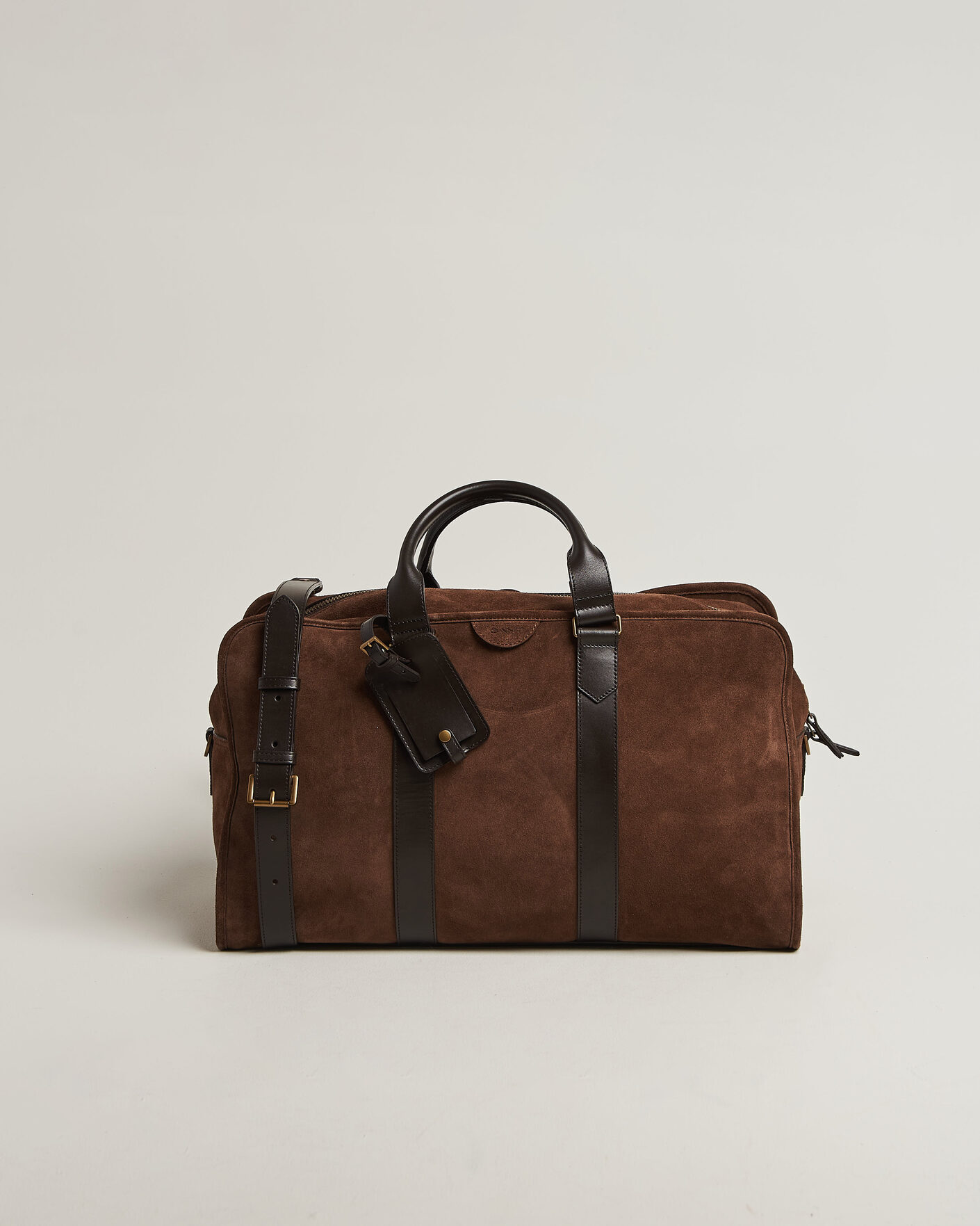 Herre | Tasker | Gant | Suede Duffle Bag Soil Brown