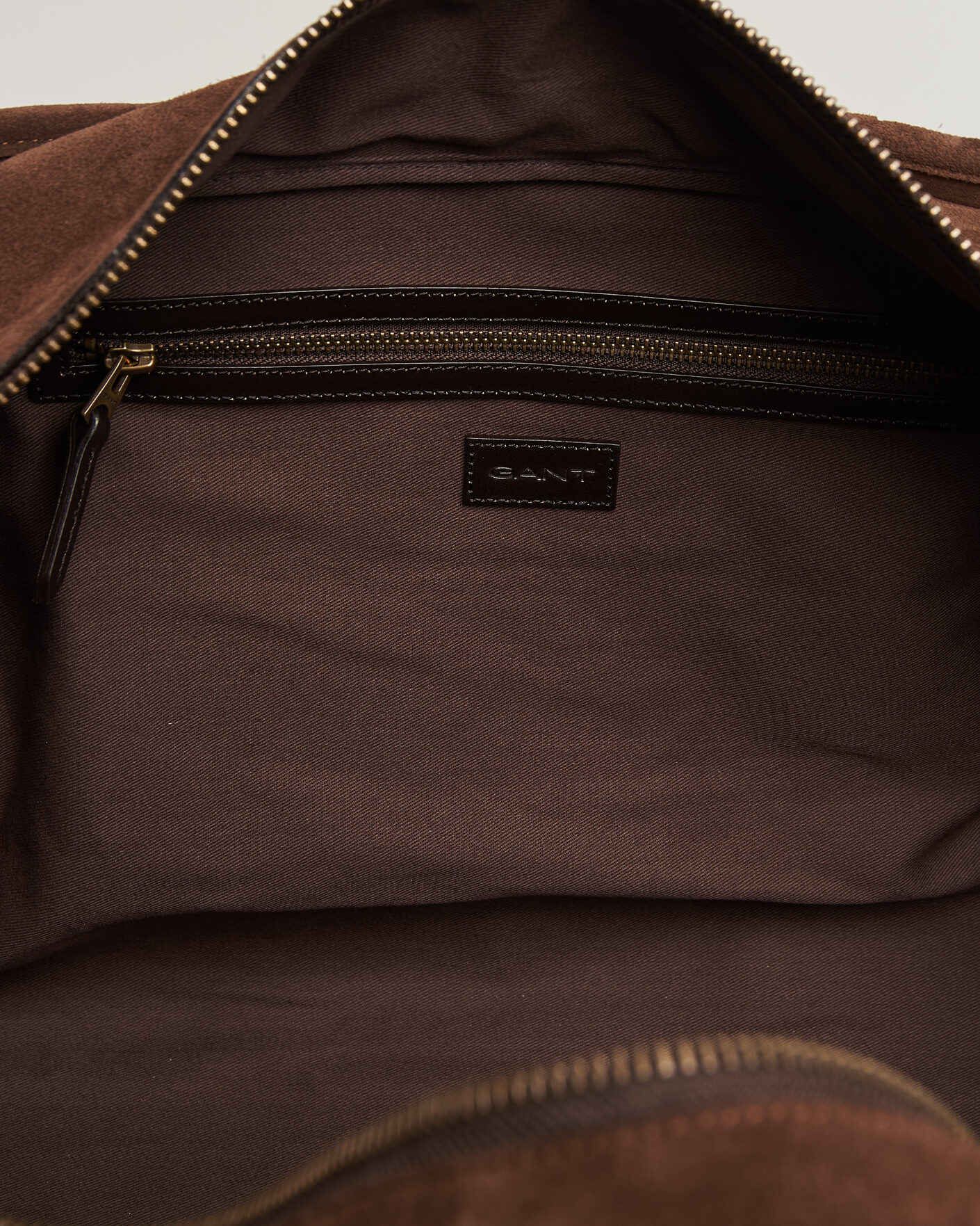 Herre | Tasker | Gant | Suede Duffle Bag Soil Brown