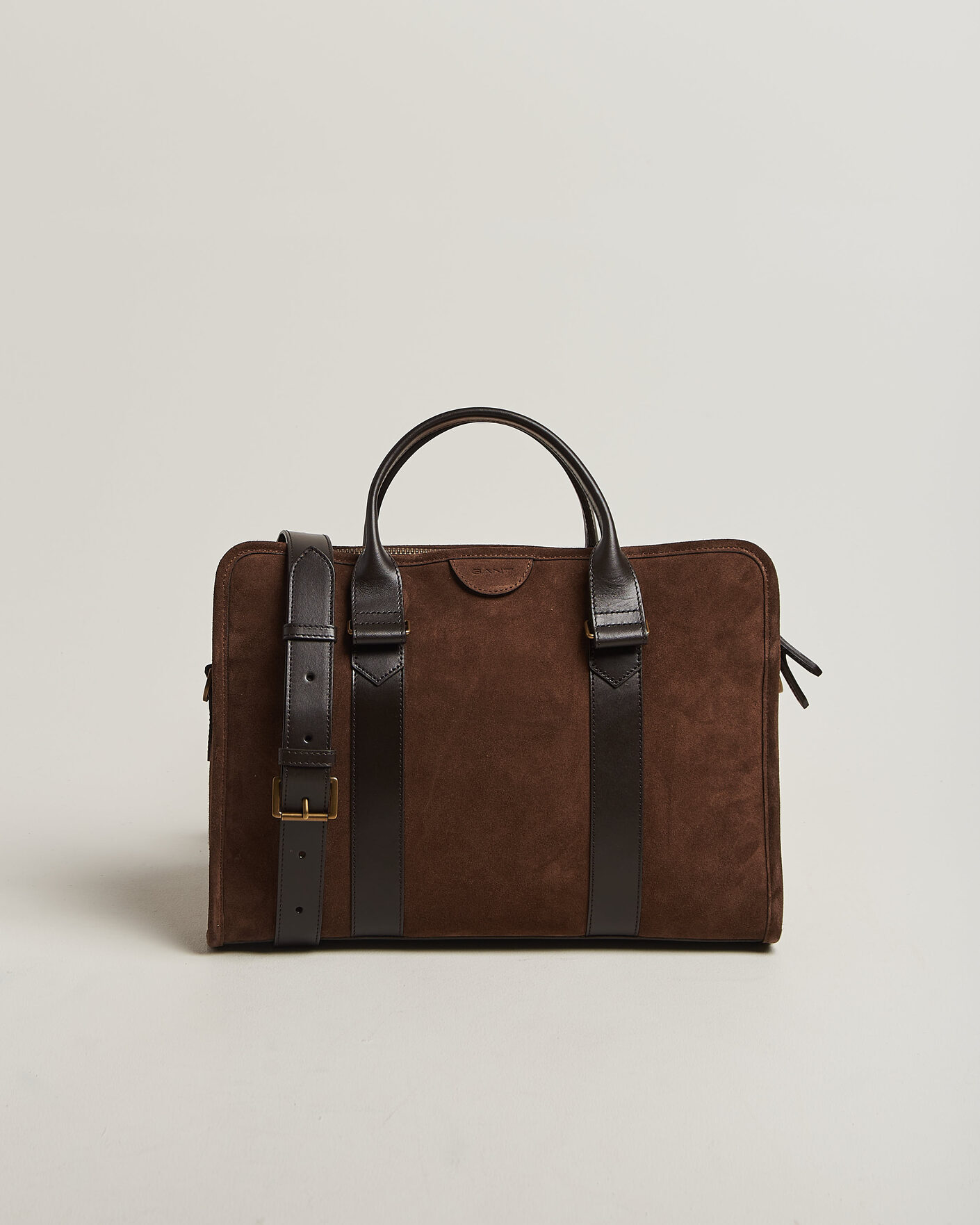 Herre | Tasker | Gant | Suede Commuter Bag Soil Brown