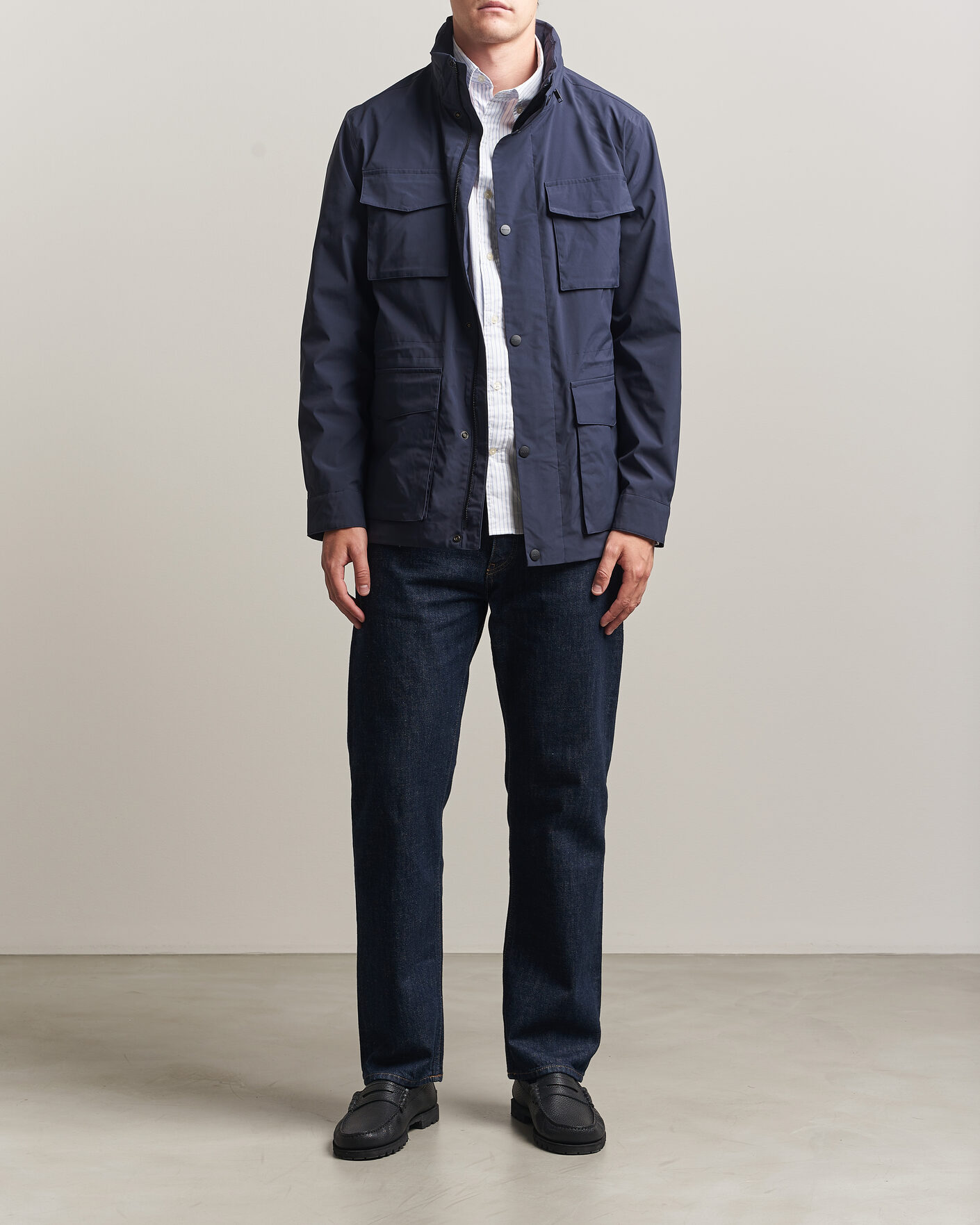 Herre | Jakker | Gant | Lightweight 4-Pocket Field Jacket Evening Blue