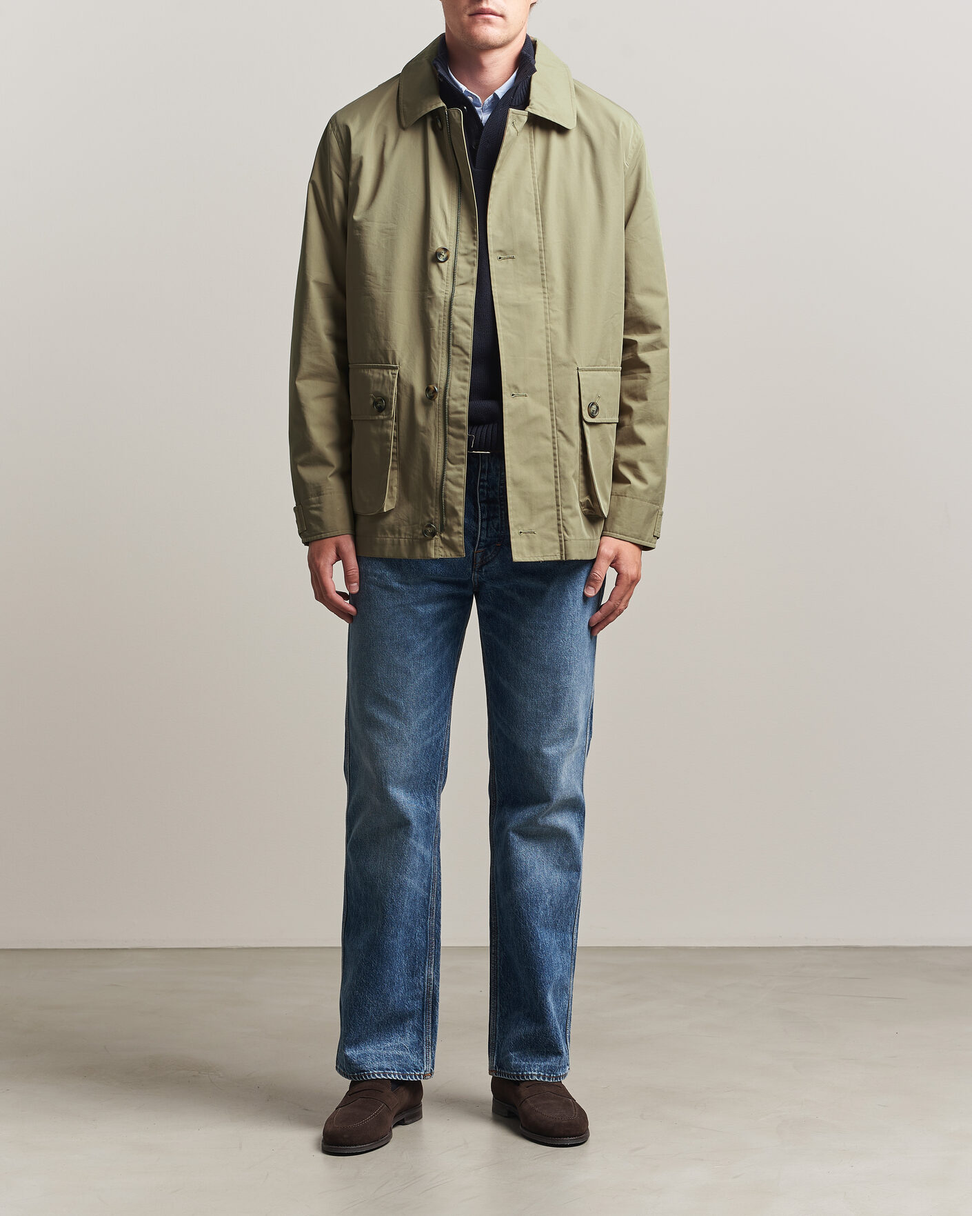 Herre | Jakker | Gant | Cotton Barn Jacket Light Taupe