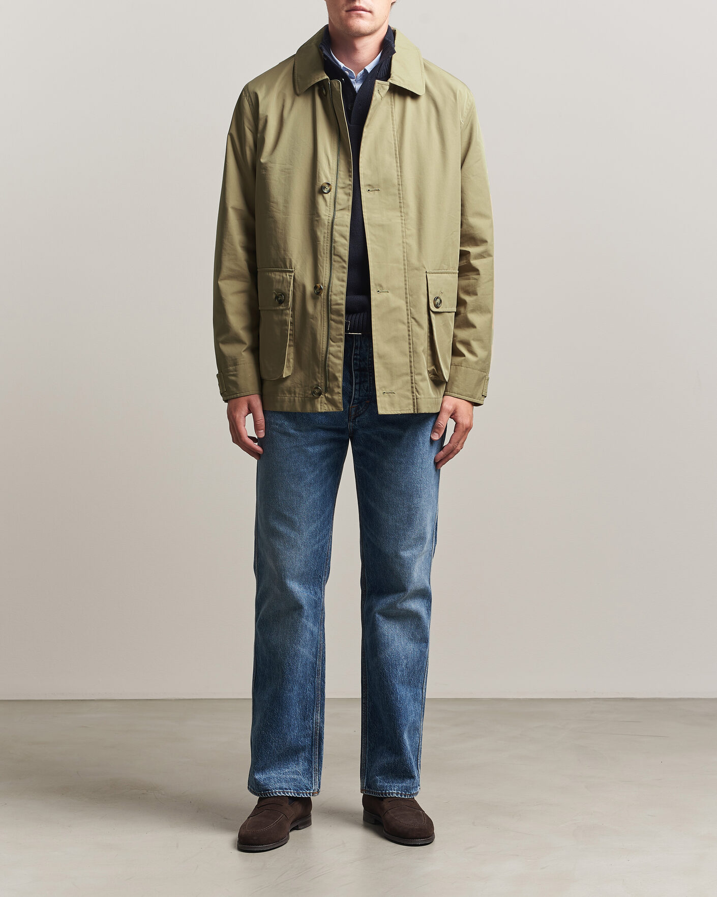 Herre | Jakker | Gant | Cotton Barn Jacket Light Taupe
