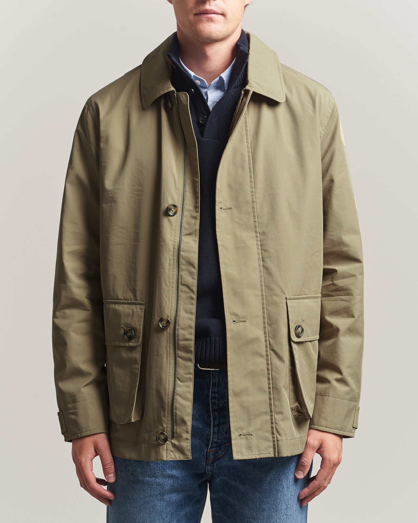 Herre | Jakker | Gant | Cotton Barn Jacket Light Taupe
