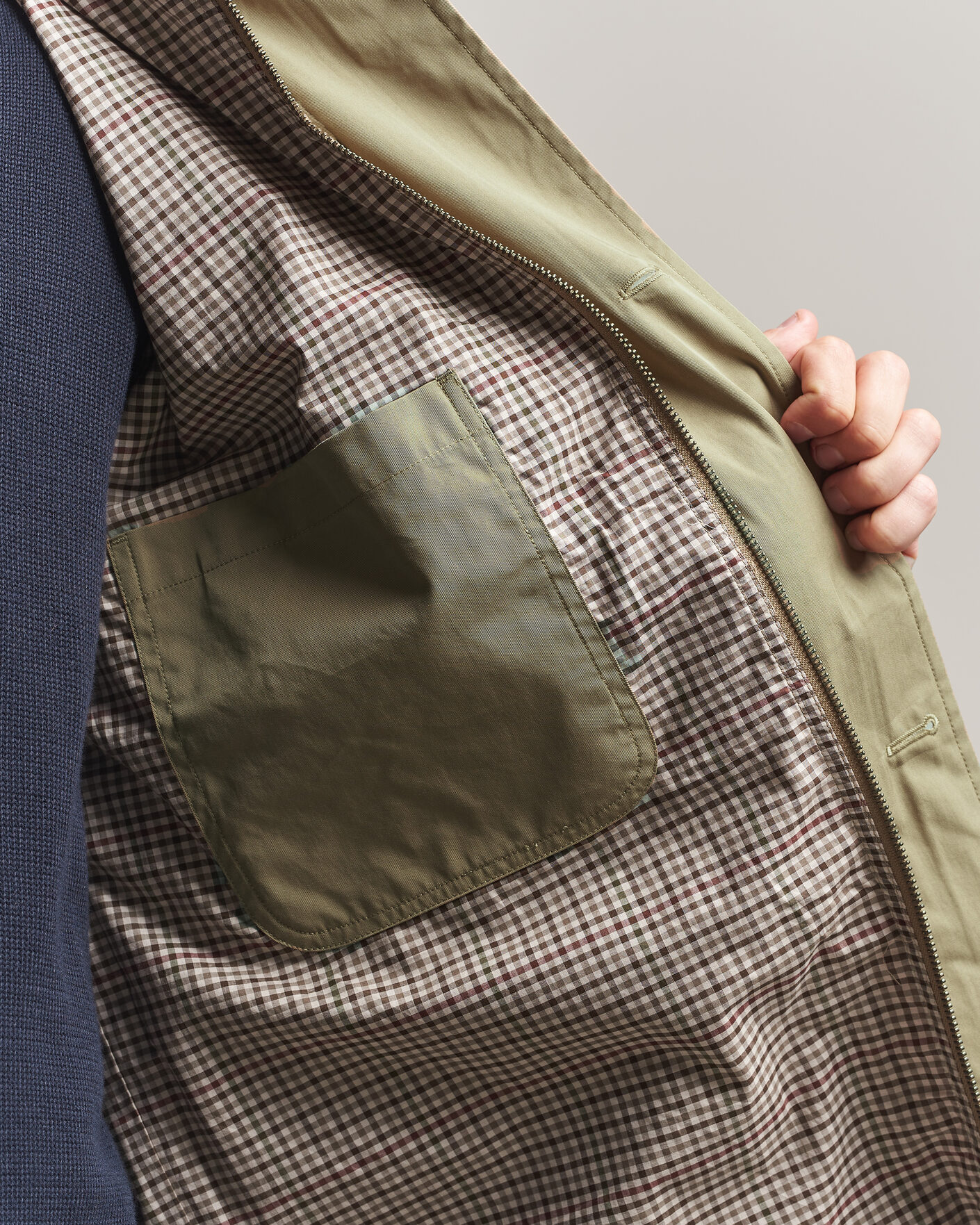 Herre | Jakker | Gant | Cotton Barn Jacket Light Taupe