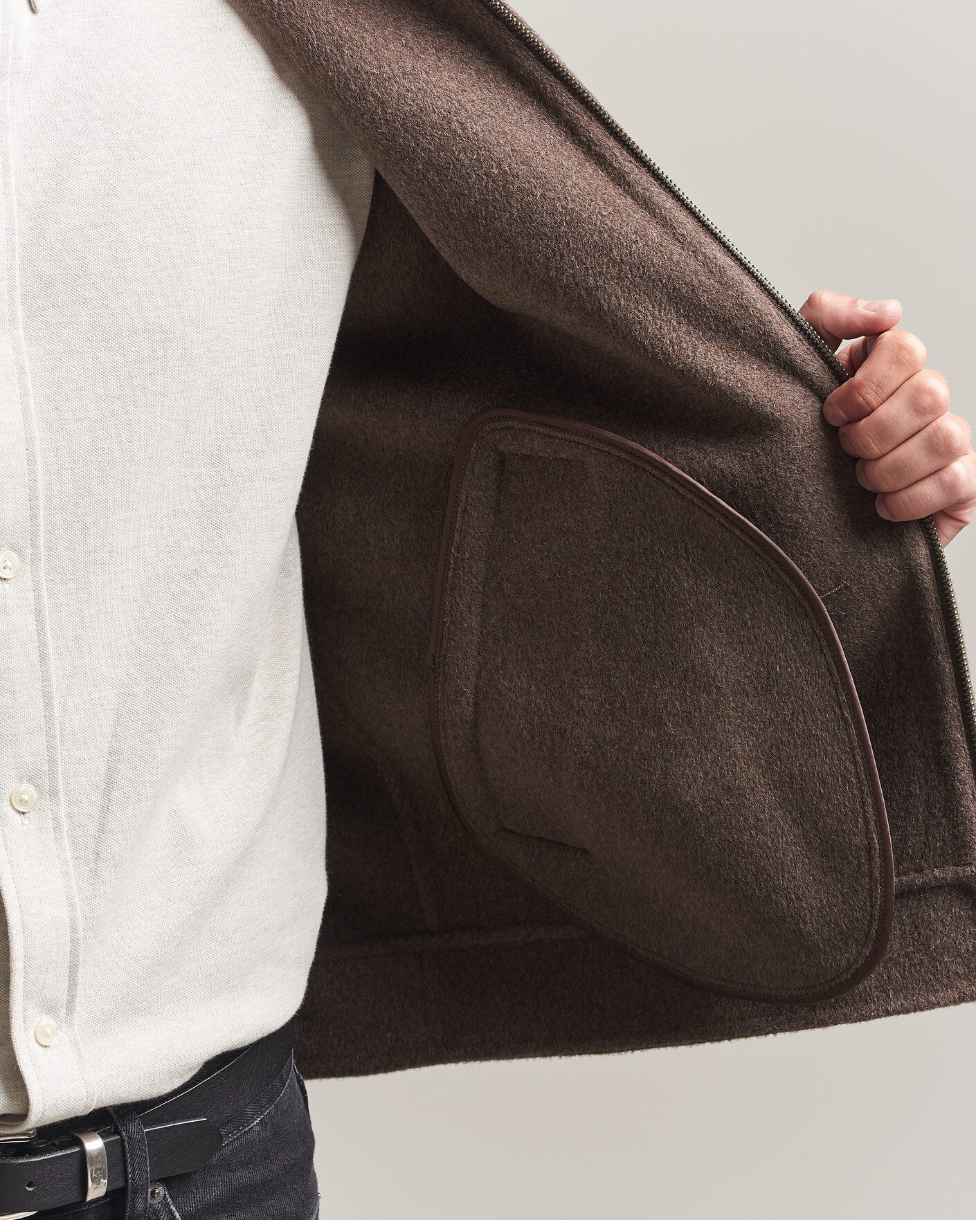 Herre | Jakker | Gant | Handstitched Wool/Cashmere Jacket Shadow Brown