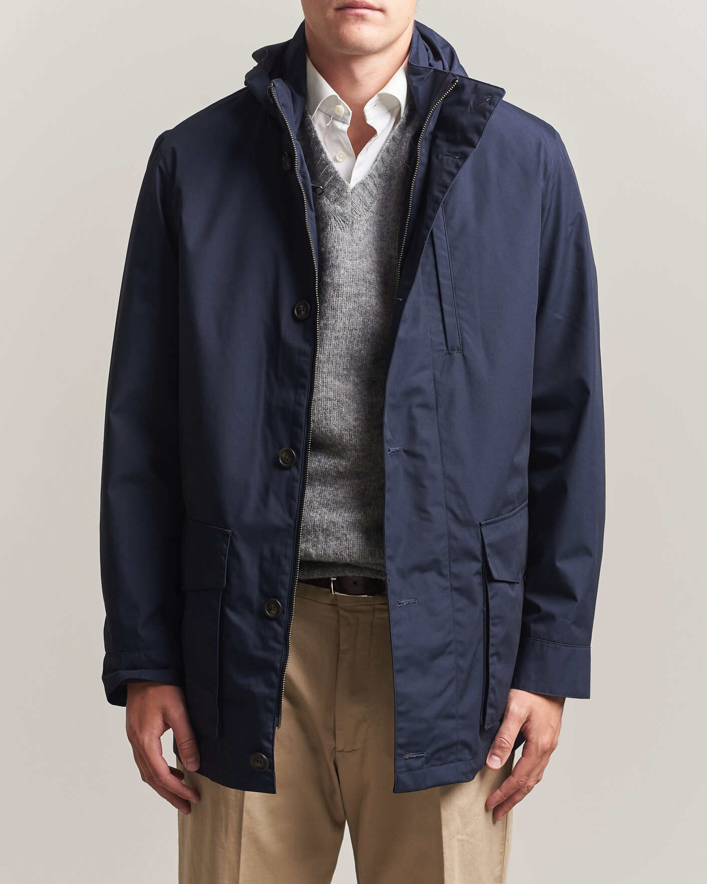 Herre | Jakker | Gant | Double Jacket Evening Blue