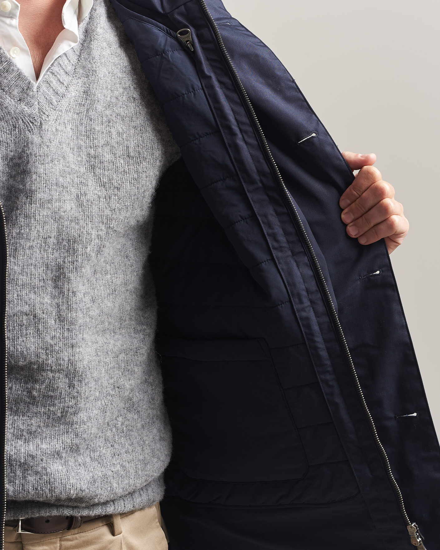 Herre | Jakker | Gant | Double Jacket Evening Blue