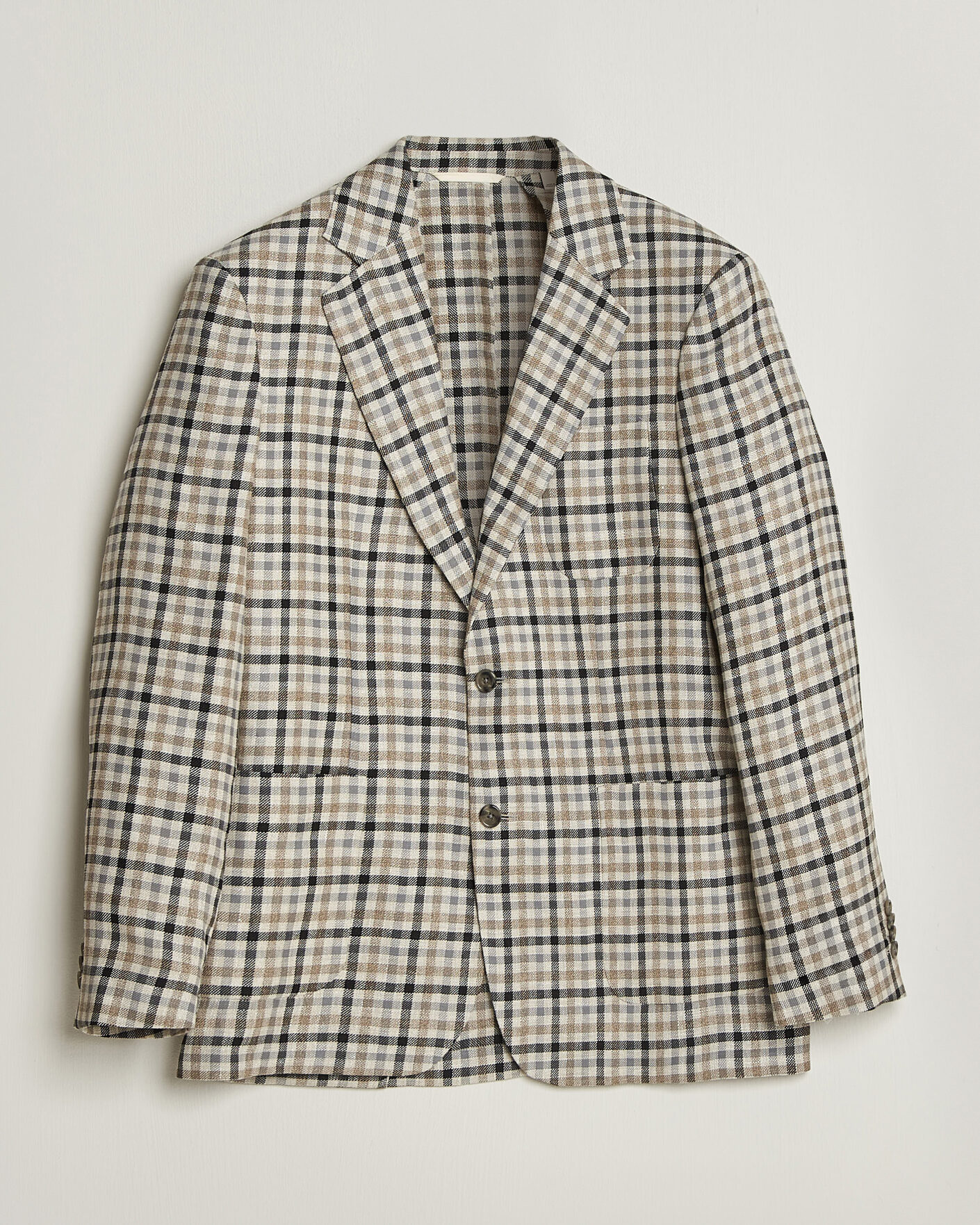 Herre | Blazere & jakker | Gant | Wool/Linen Checked Blazer Cream