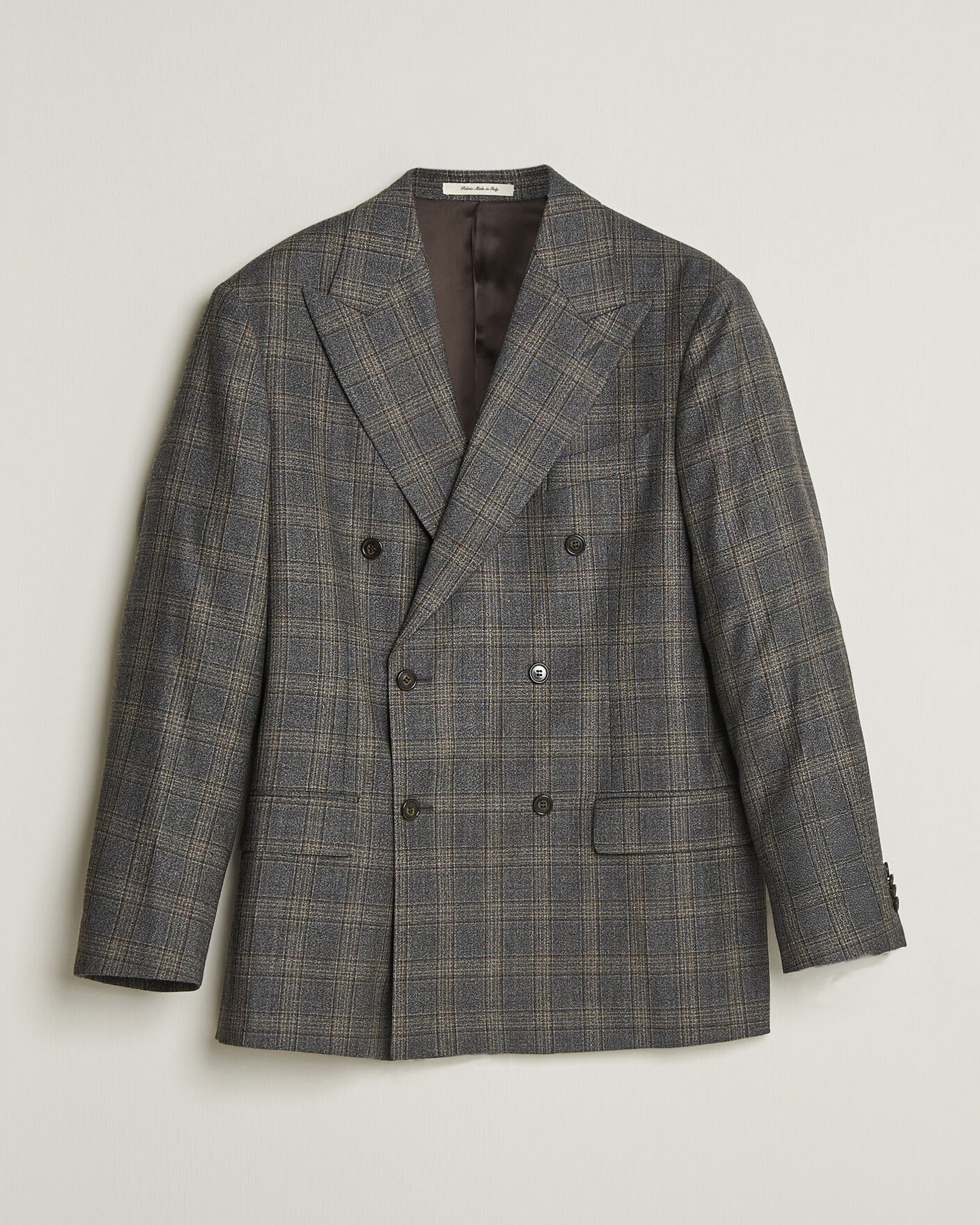 Herre | Blazere & jakker | Gant | Wool Glencheck Double Breasted Blazer Ceramic Grey