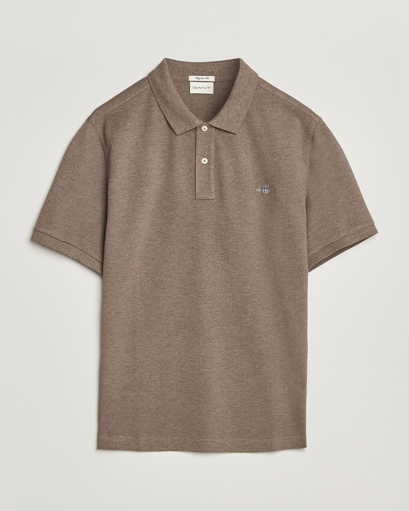Herre | Polotrøjer | Gant | The Original Polo Dark Hazelnut Melange