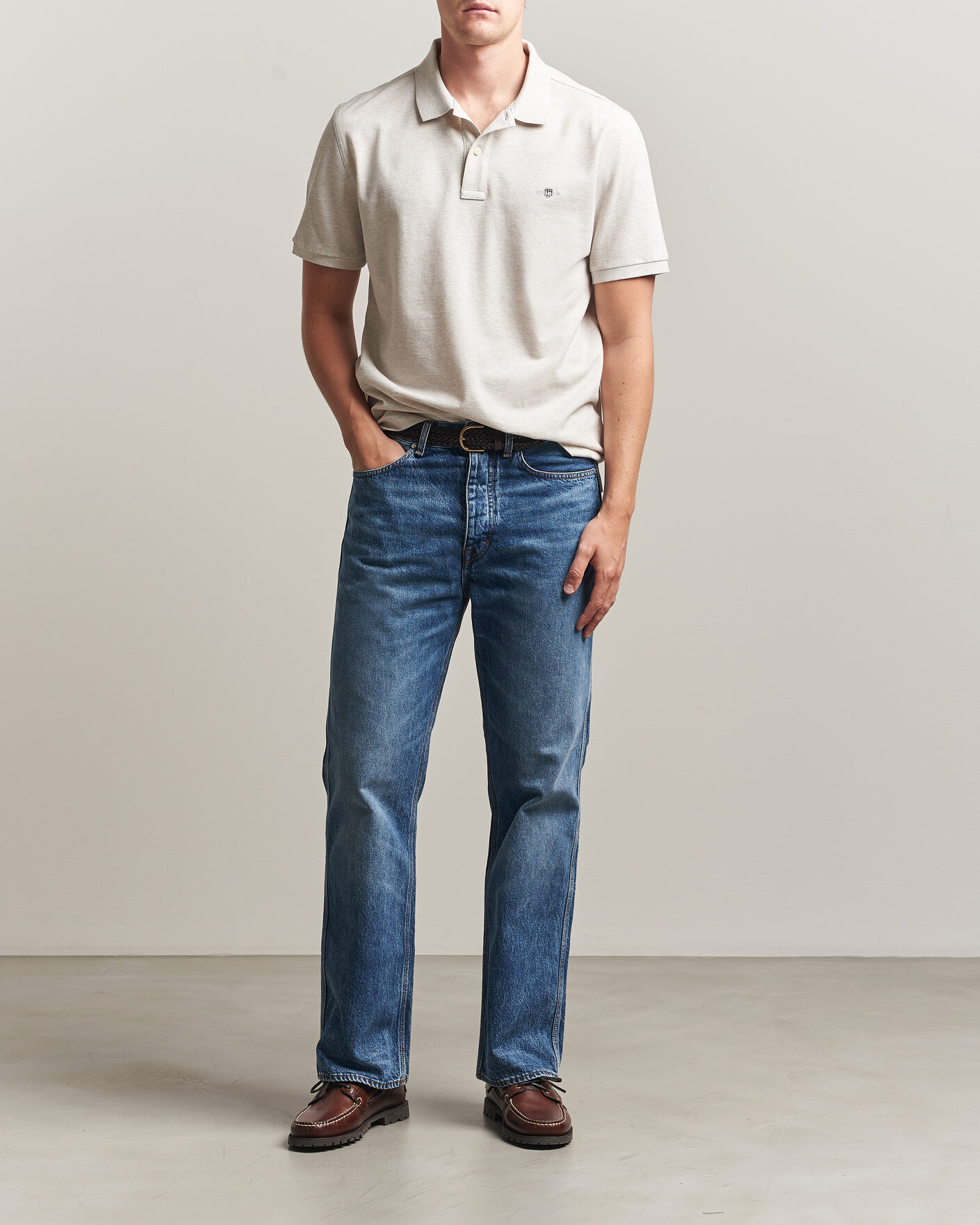 Herre | Polotrøjer | Gant | The Original Polo Glacier Melange